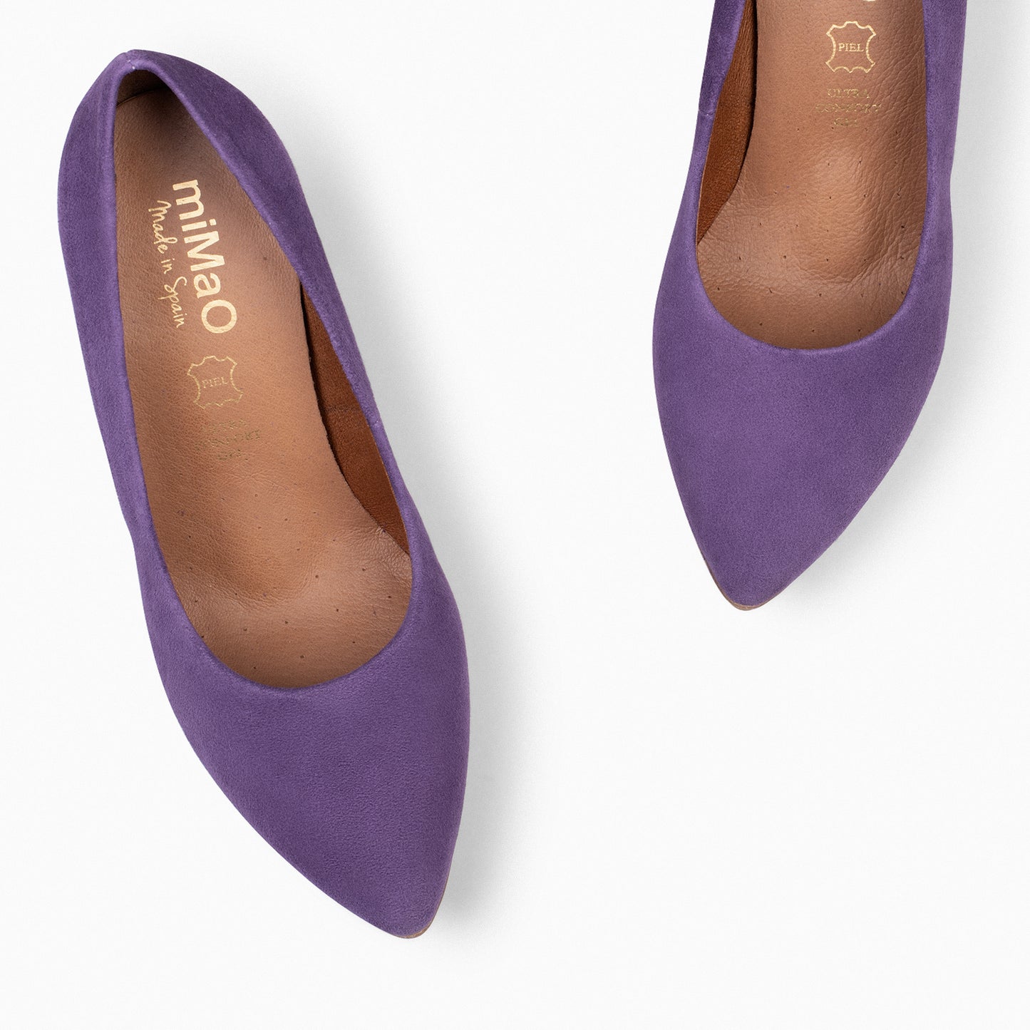 URBAN – Chaussures à talons en daim VIOLET