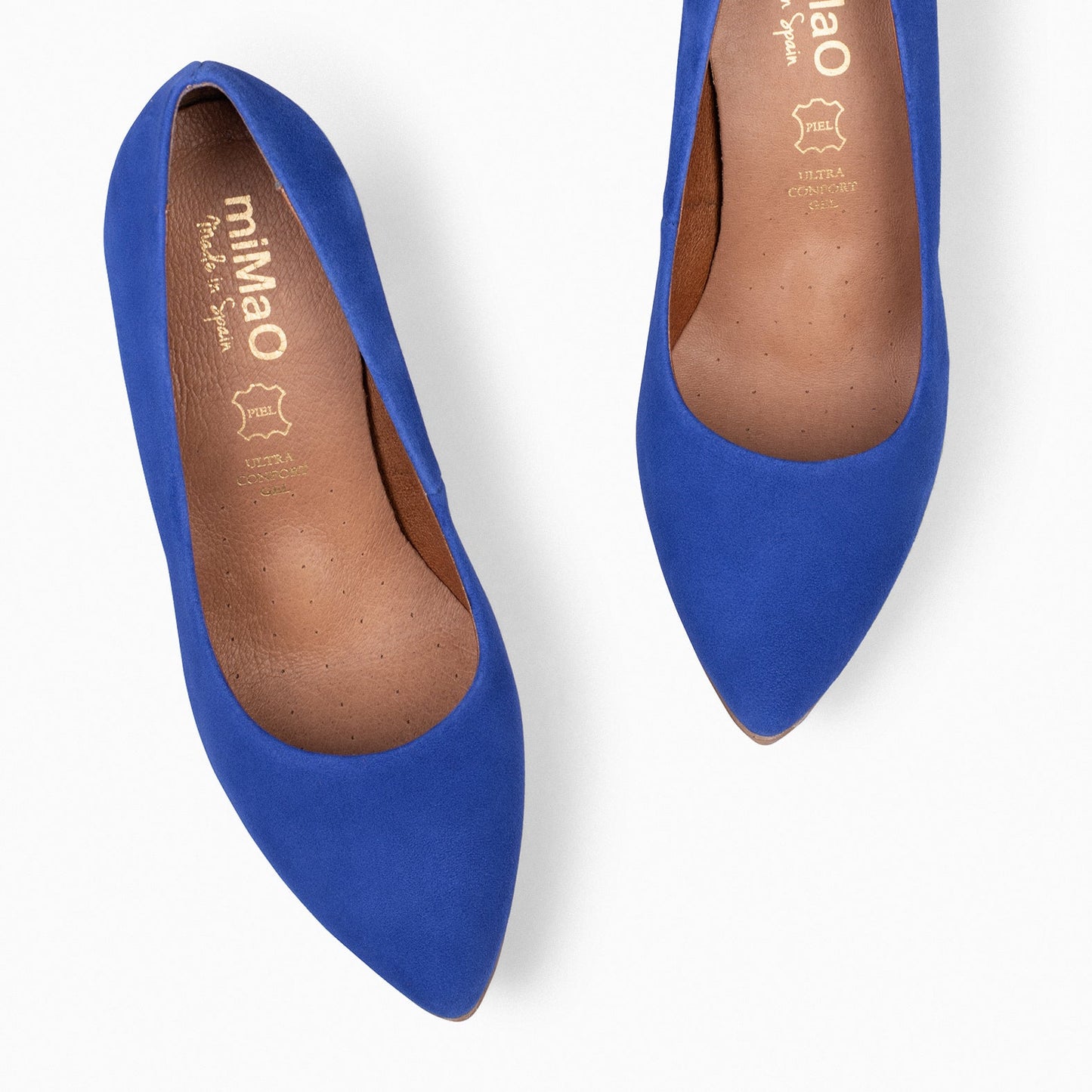 URBAN - Zapatos de tacón alto de ante AZUL ELECTRICO