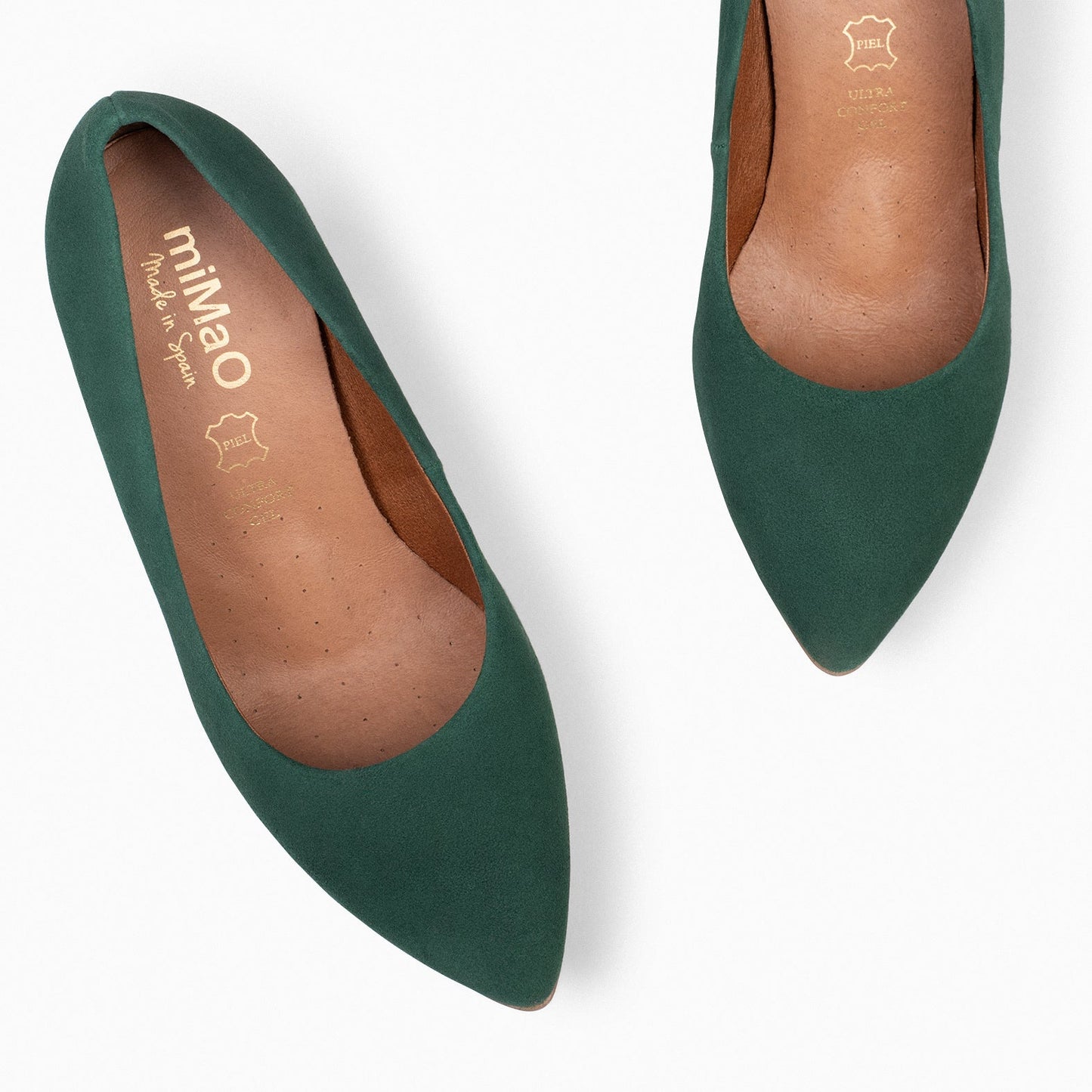 URBAN - Zapatos de tacón alto de ante VERDE