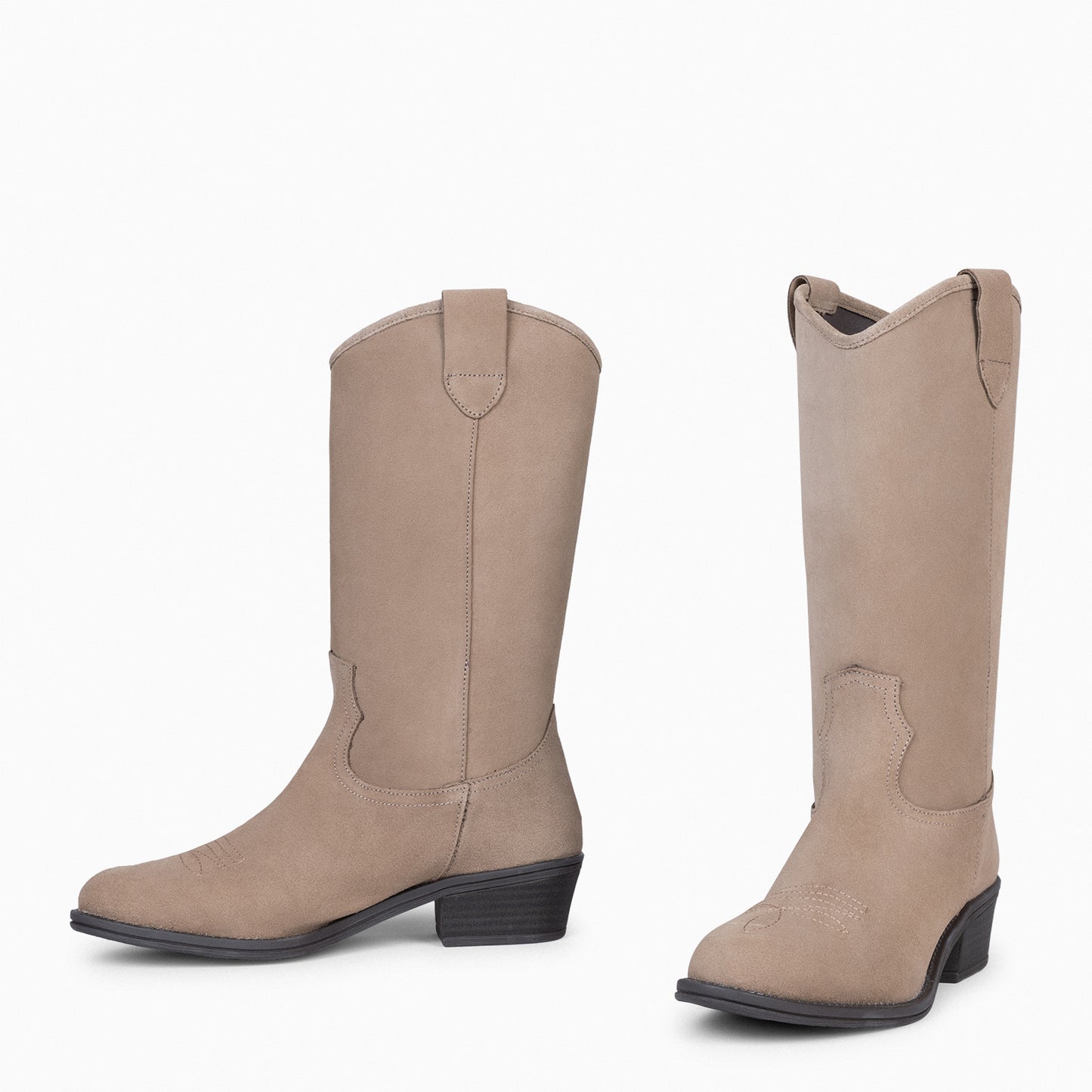 ONTARIO - Botas Cowboy Femininas TAUPE