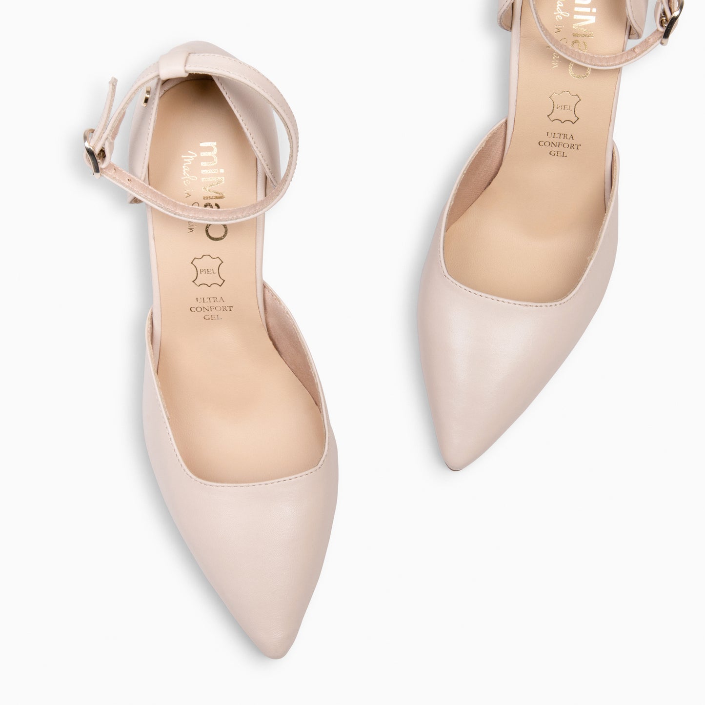 AINHOA - Zapato de tacón punta fina NUDE