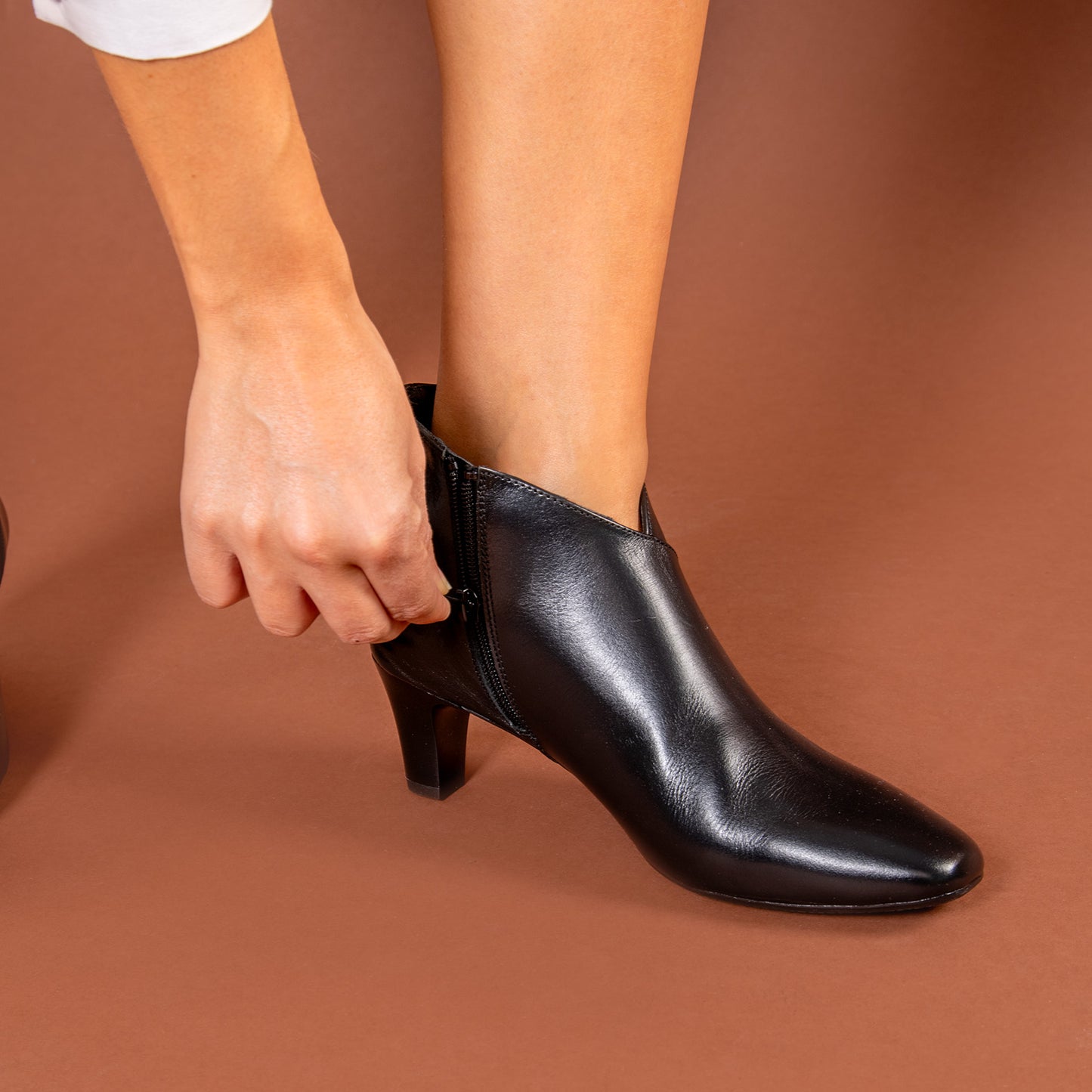 LADY - Botines napa mujer  NEGRO