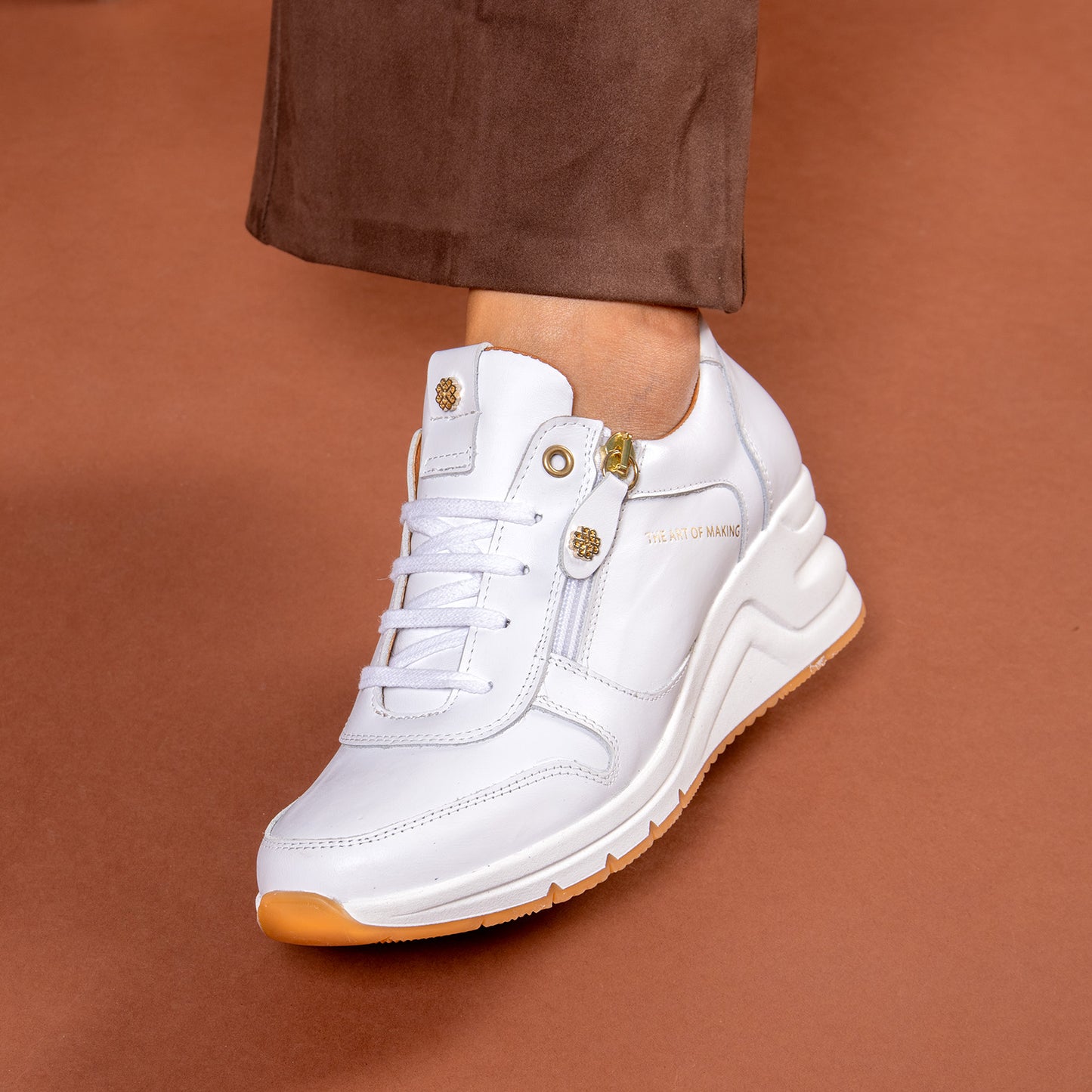 NIMES – Zapatillas deportivas con adorno cremallera NEGRO