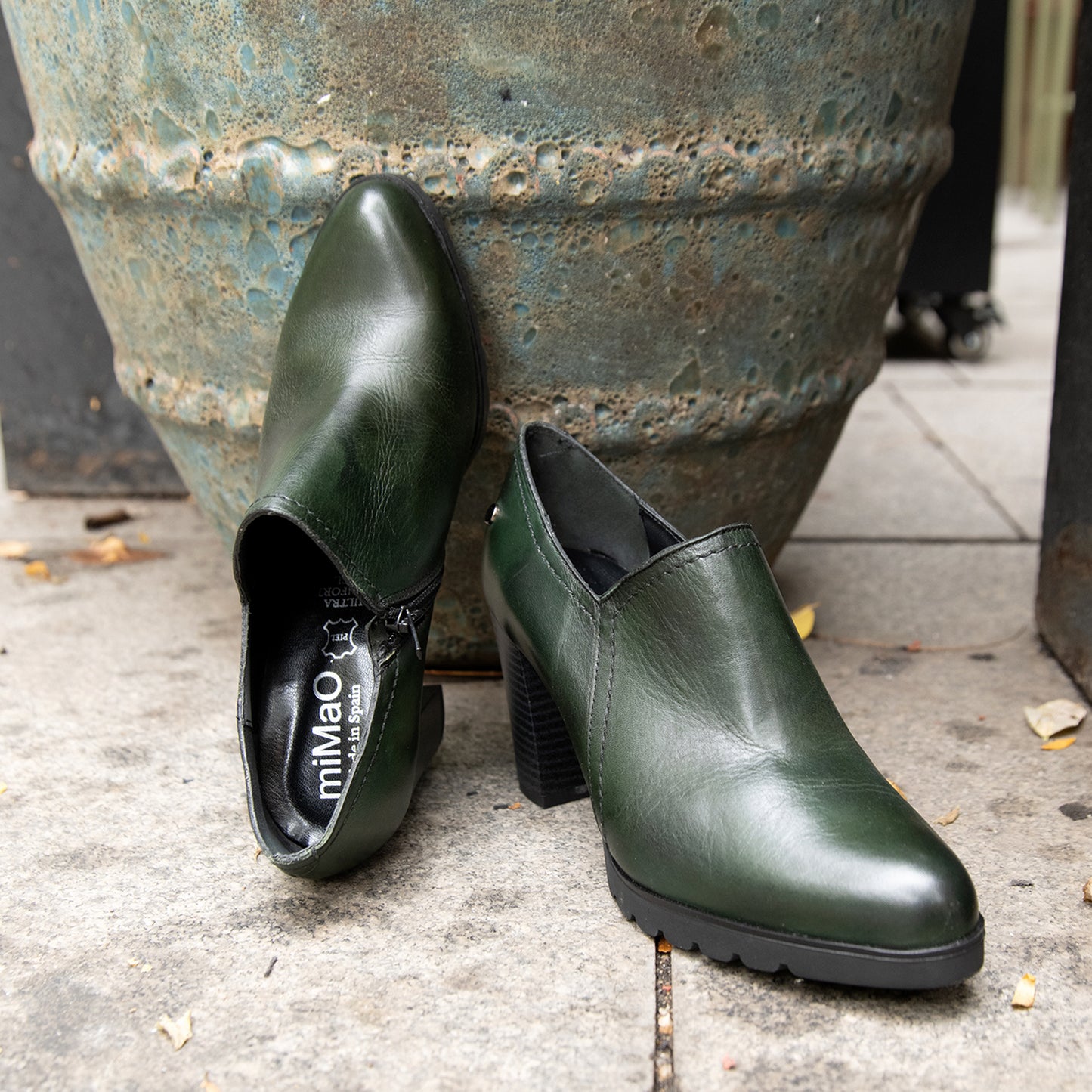 DAYANA – BOTÍN TOBILLERO VERDE