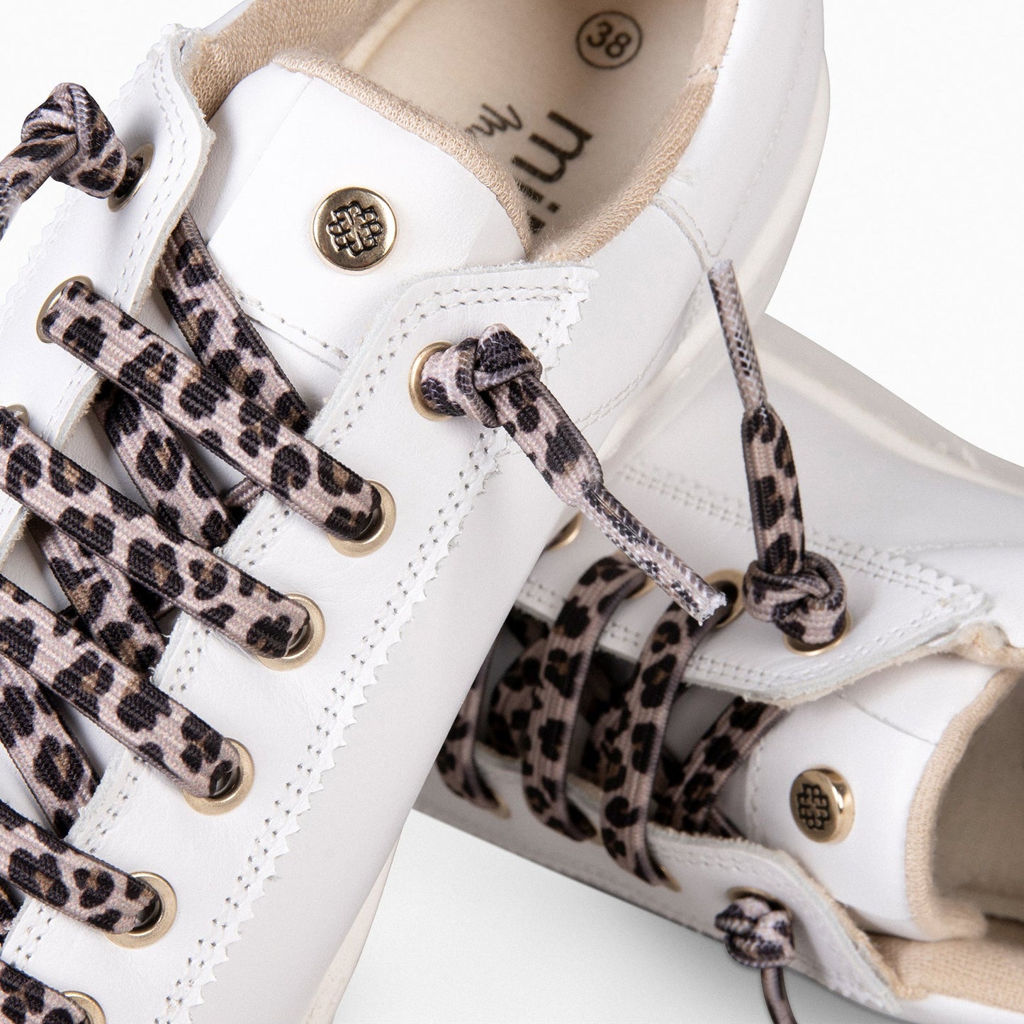 NANTES - Zapatillas Elegantes BLANCO LEOPARDO