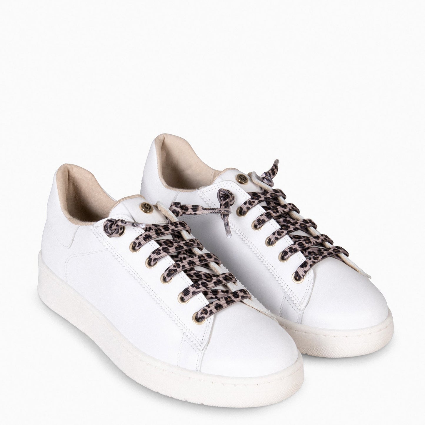 NANTES - Zapatillas Elegantes BLANCO LEOPARDO