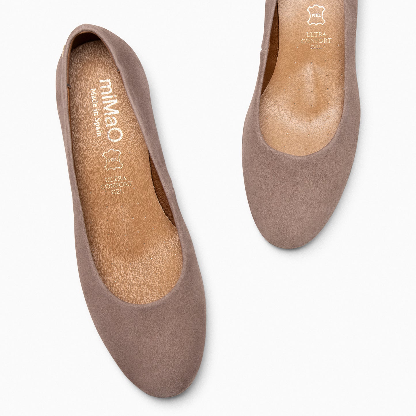 URBAN REDONDO - Zapatos de tacón de ante TAUPE