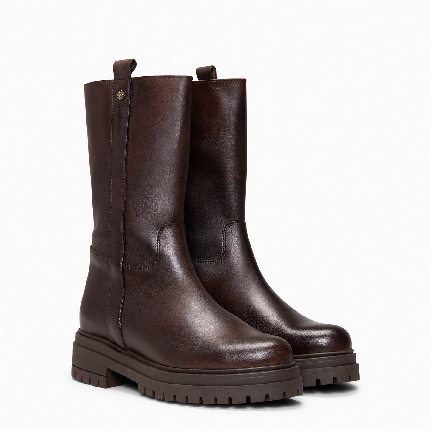 VENUS - Botines de caña alta  MARRON