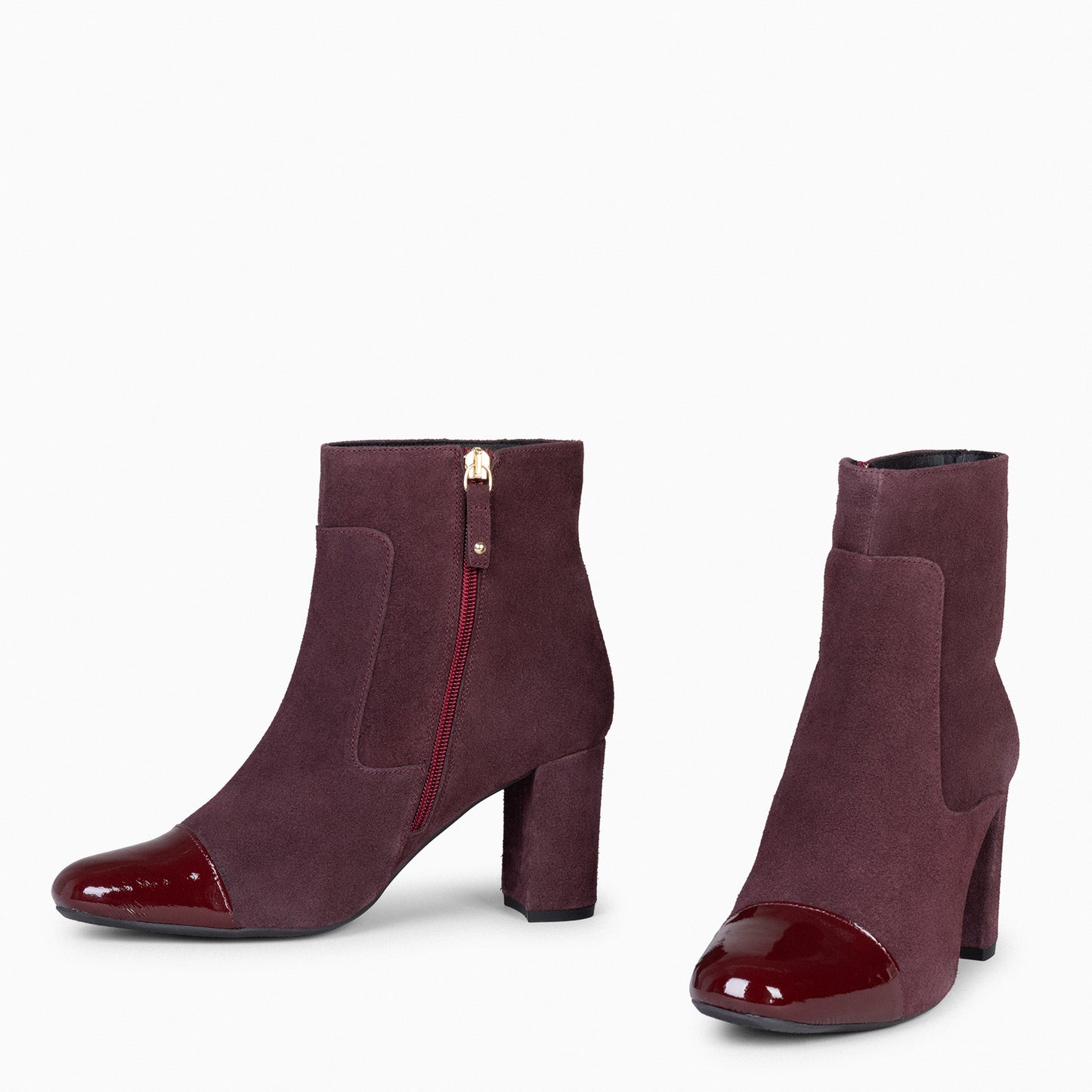 VARENNA - BORDEAUX Bottines à fermeture éclair pour femmes