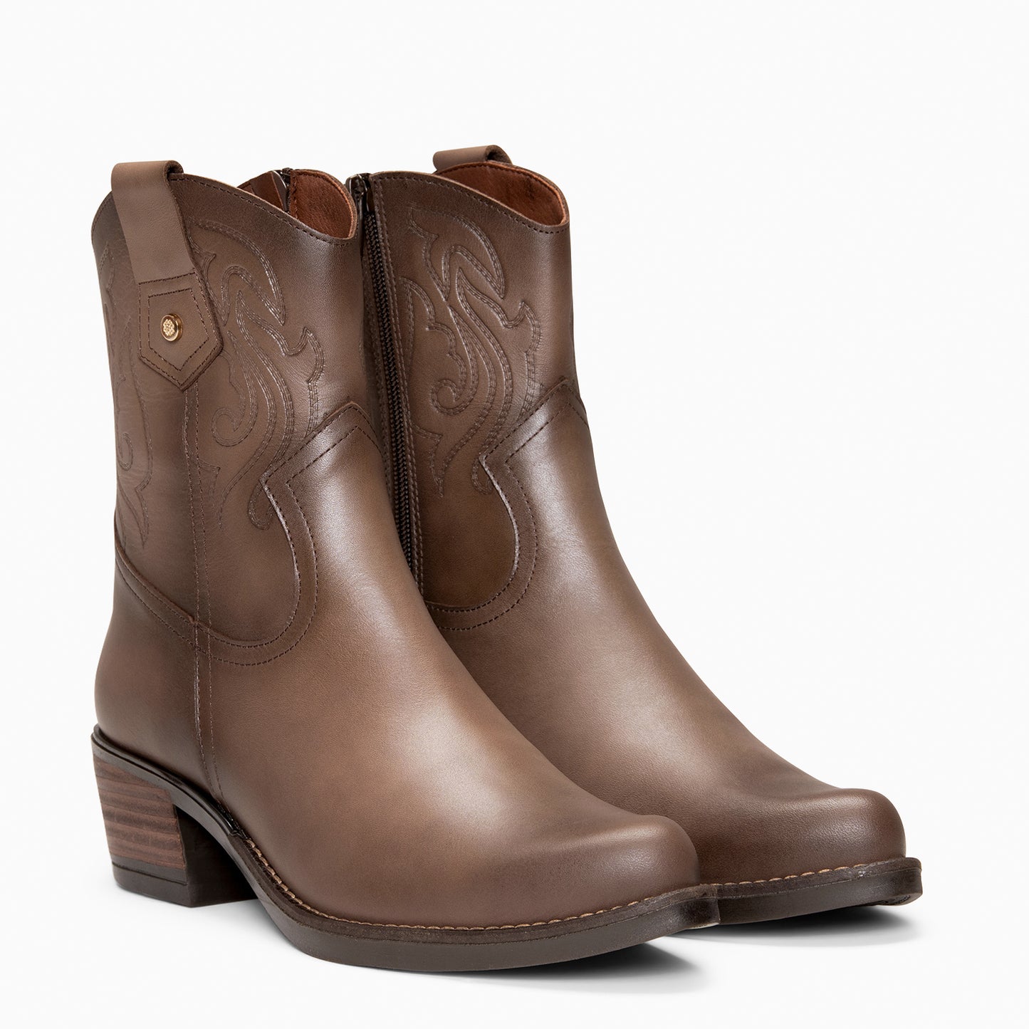 CRYRUS - Botines cowboy TAUPE