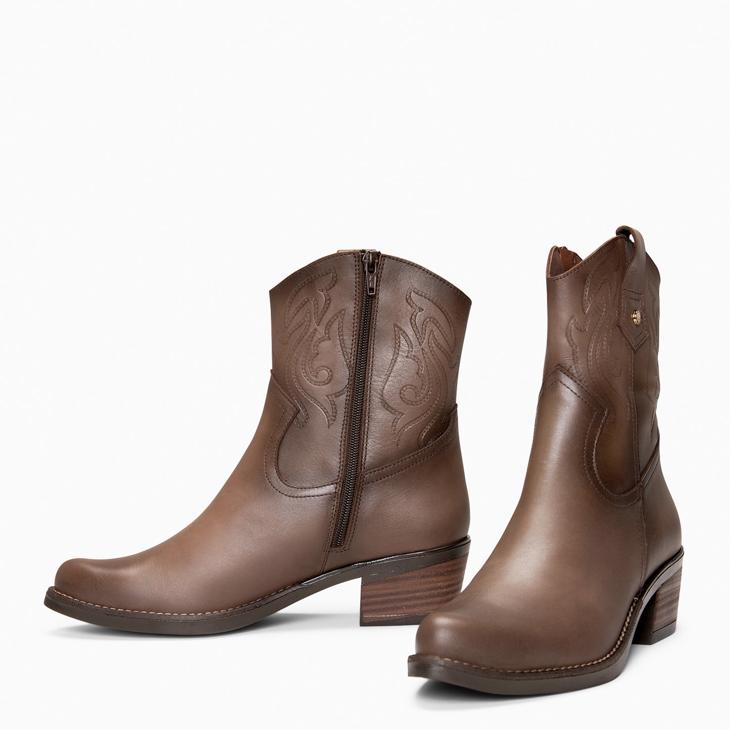 CRYRUS - Botines cowboy TAUPE