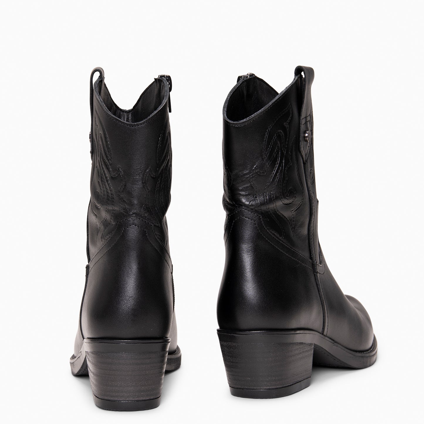 CRYRUS - Botines cowboy NEGRO