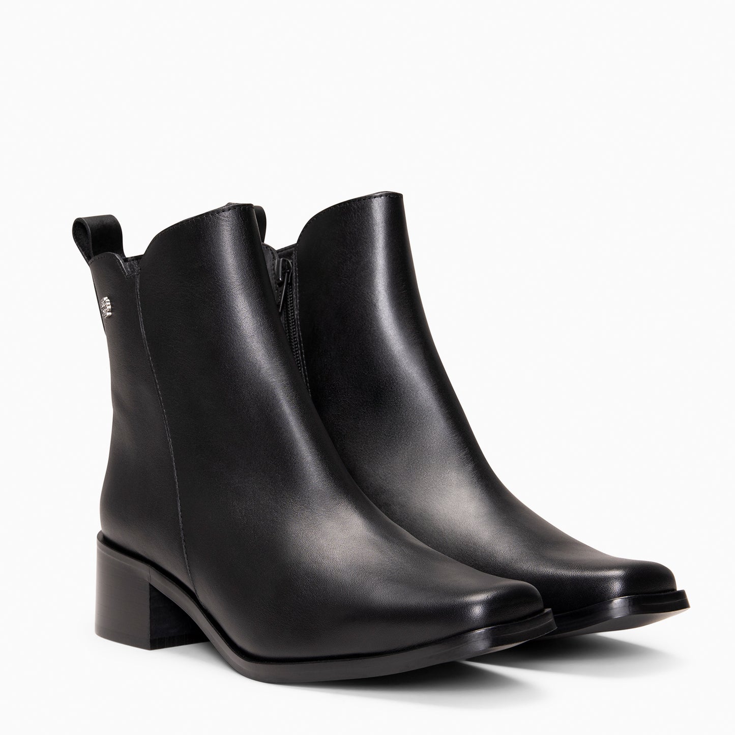 BERLIN – Botines bajos de mujer de piel NEGRO