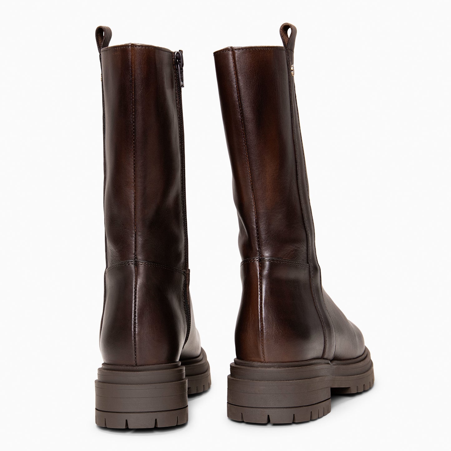 VENUS - Botines de caña alta  MARRON