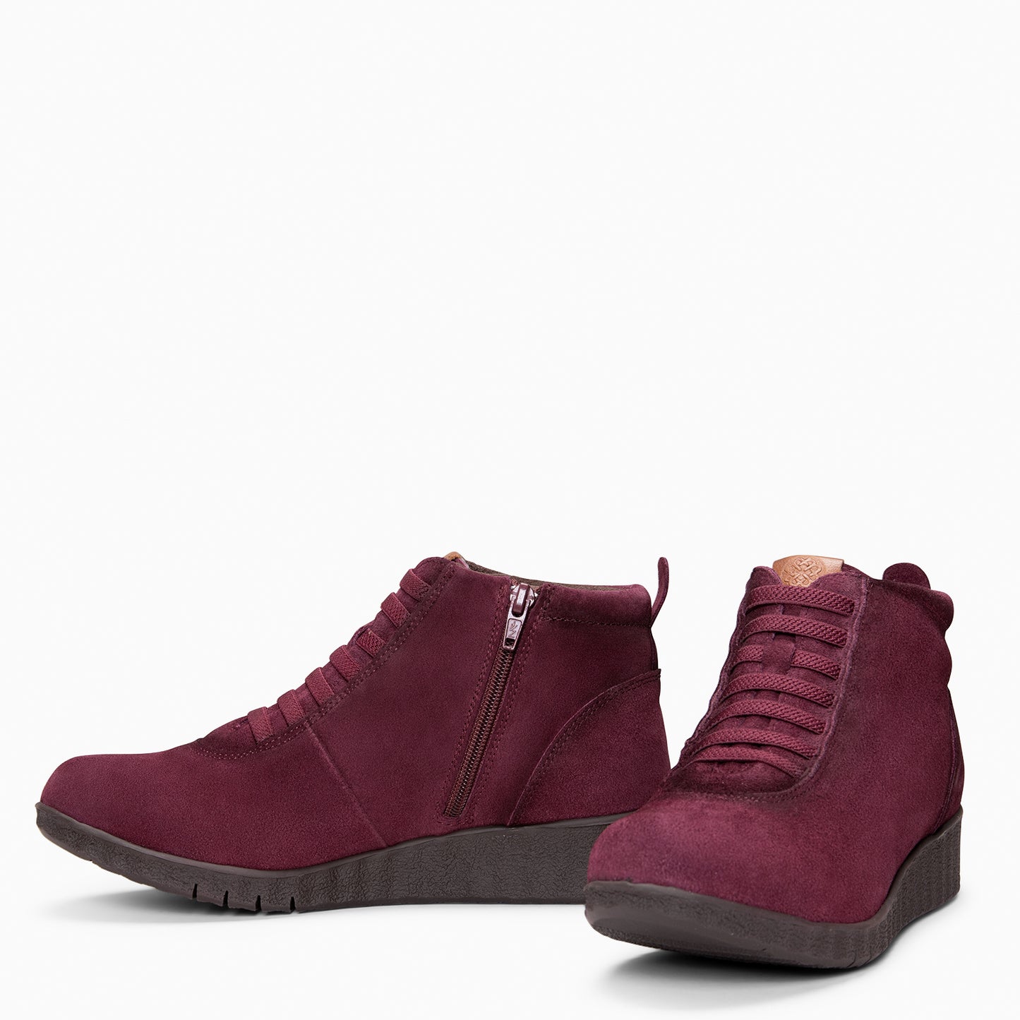 FLEXY - Zapatillas BURDEOS abotinadas