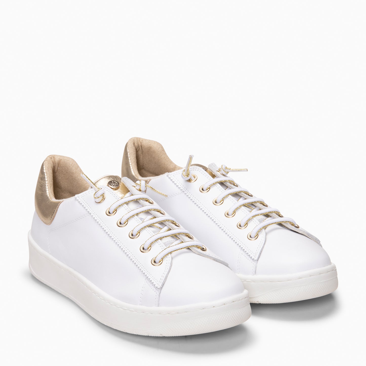 NANTES - Zapatillas Elegantes BLANCO ORO