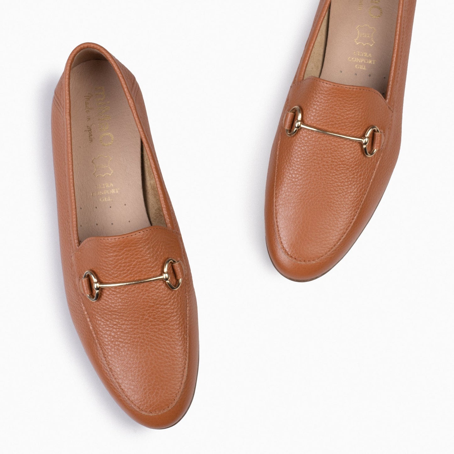 STYLE – Mocasines planos con adorno metalizado MARRON