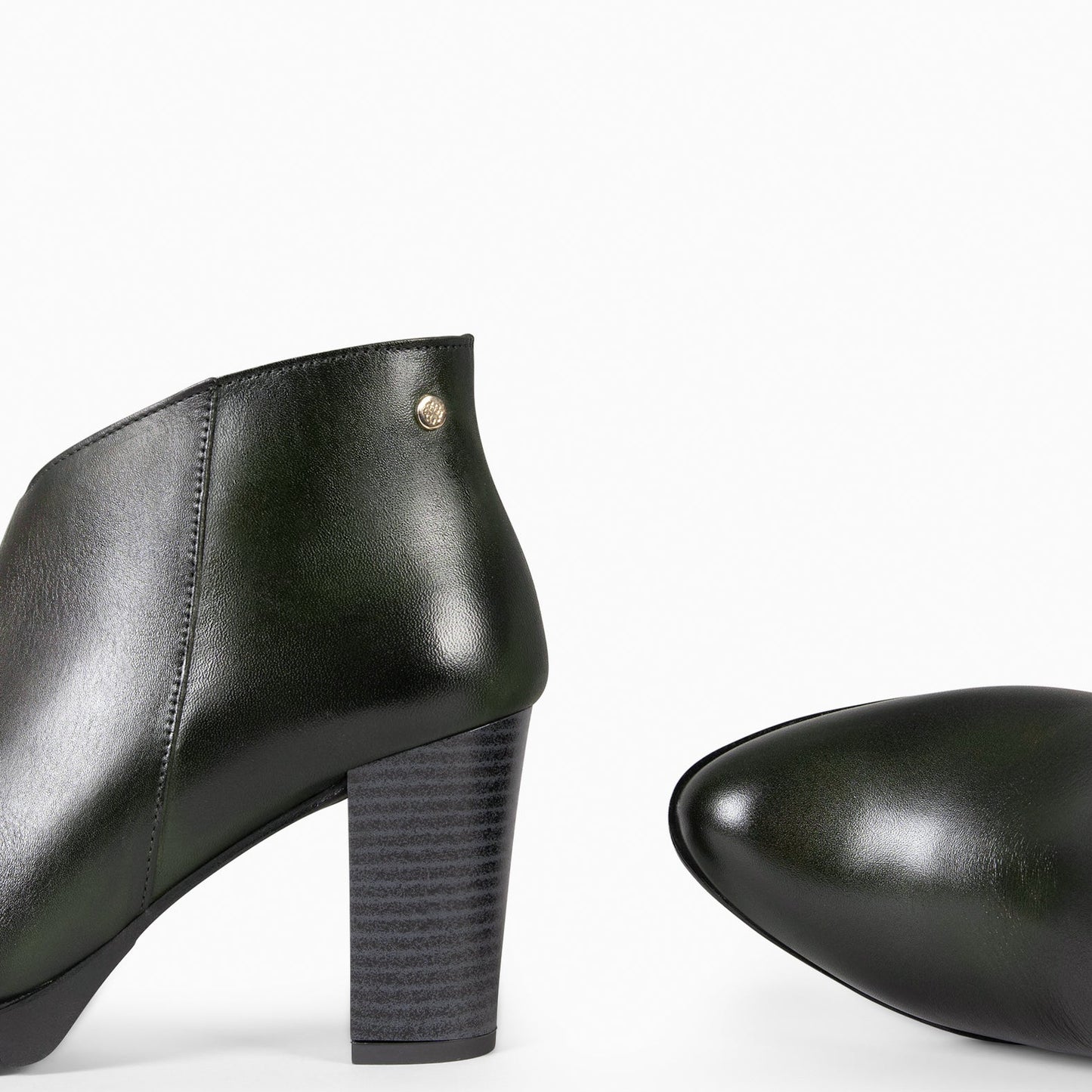 CLASSIC - Botines de mujer con tacón VERDE