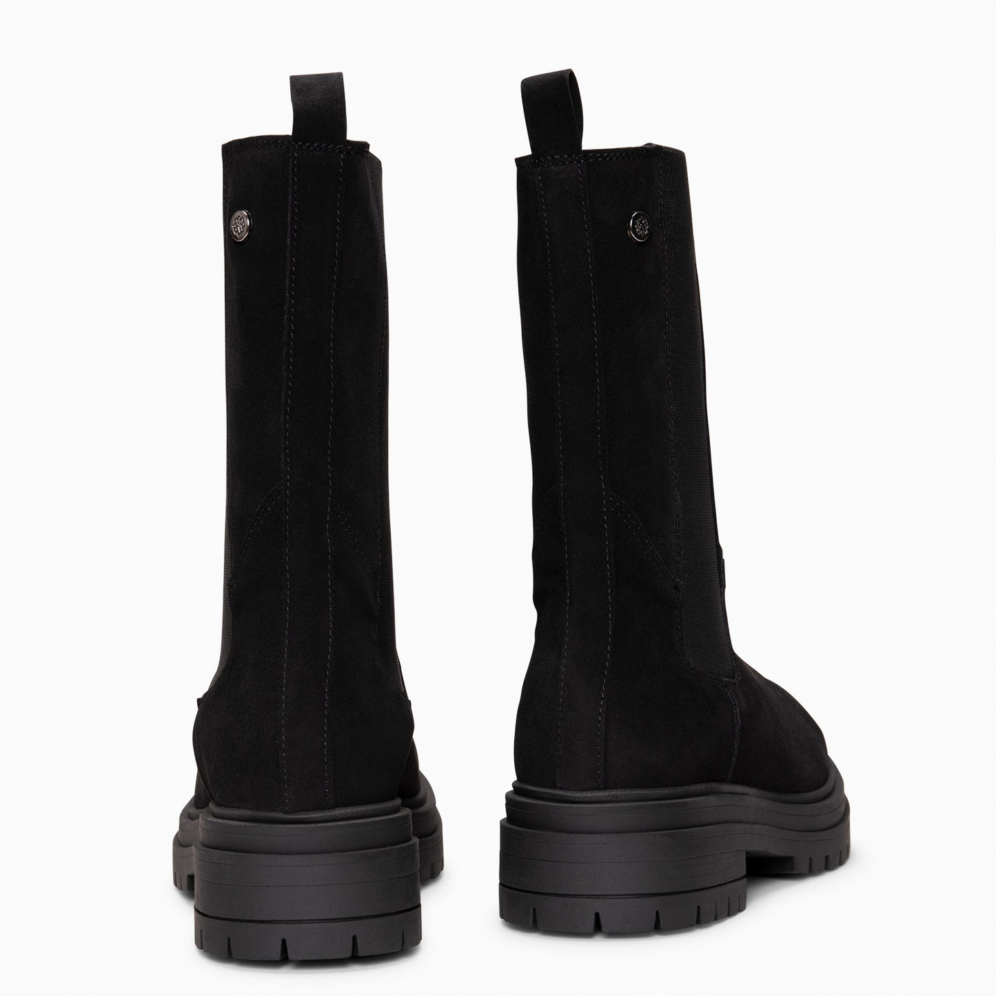 MARTE - Botines Chelsea con suela track NEGRO