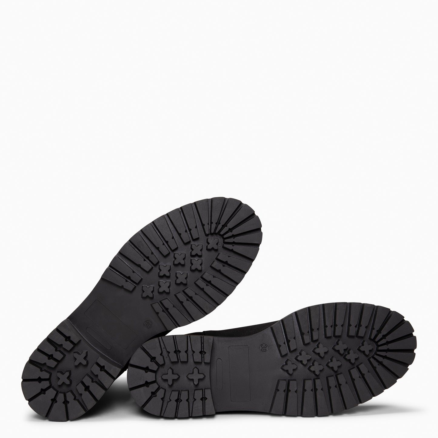 MARTE - Botines Chelsea con suela track NEGRO