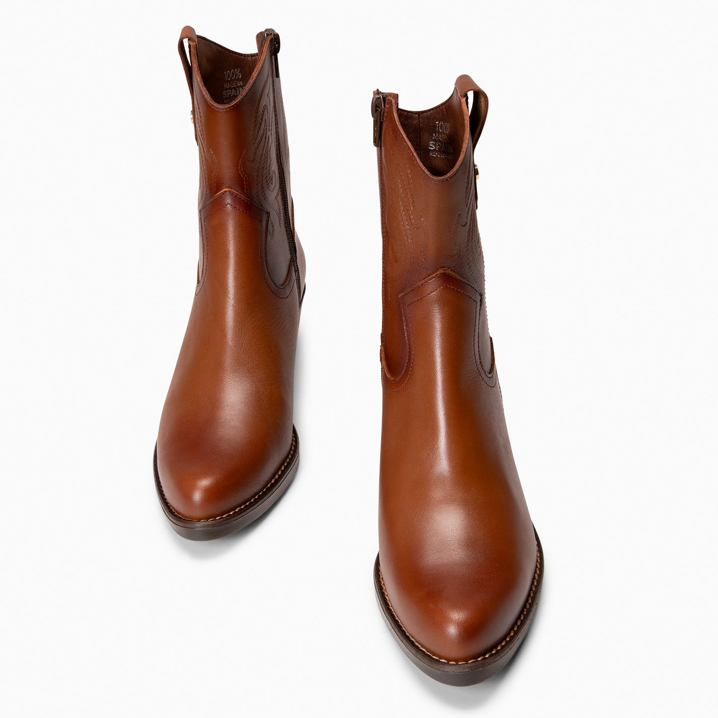 CRYRUS - Botines cowboy MARRON