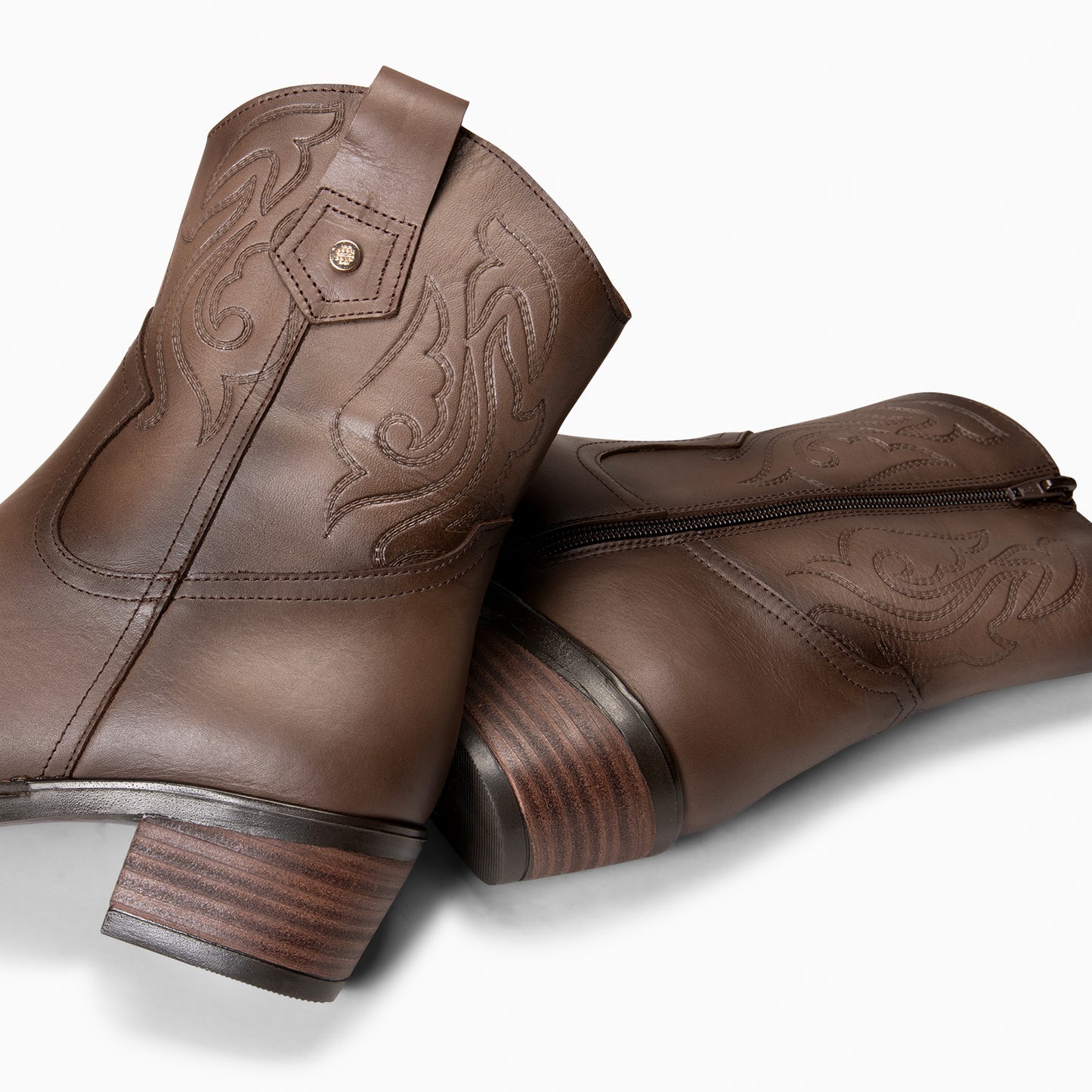 CRYRUS - Botines cowboy TAUPE