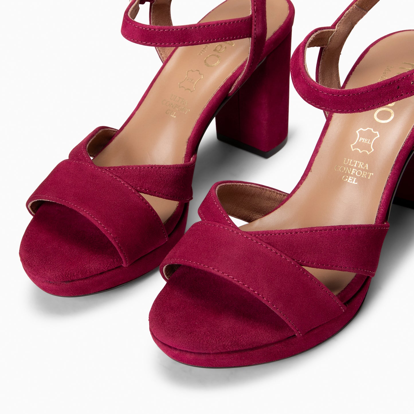 PARIS – Sandalias de fiesta con tacón alto y plataforma BURDEOS