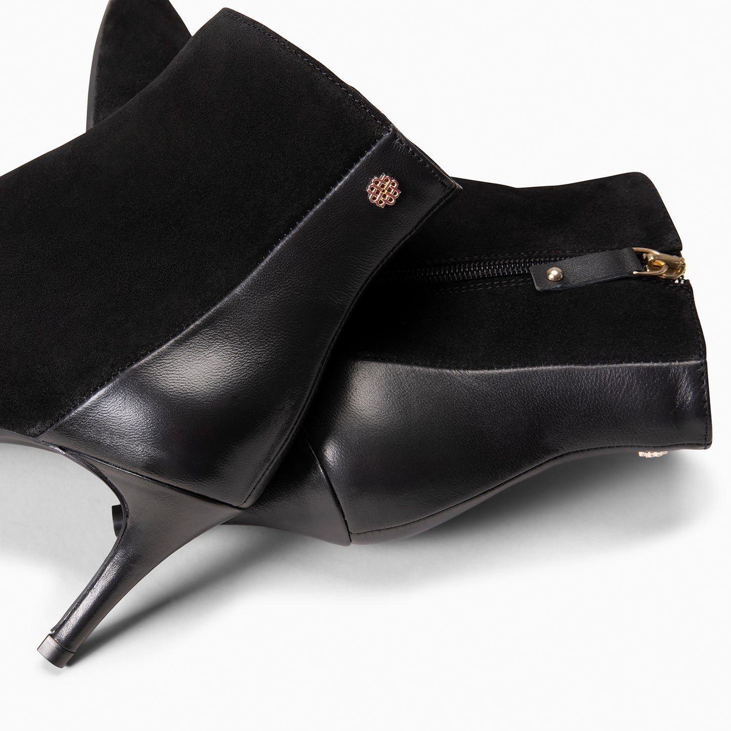 NIGHT - Botines elegantes de tacón fino NEGRO