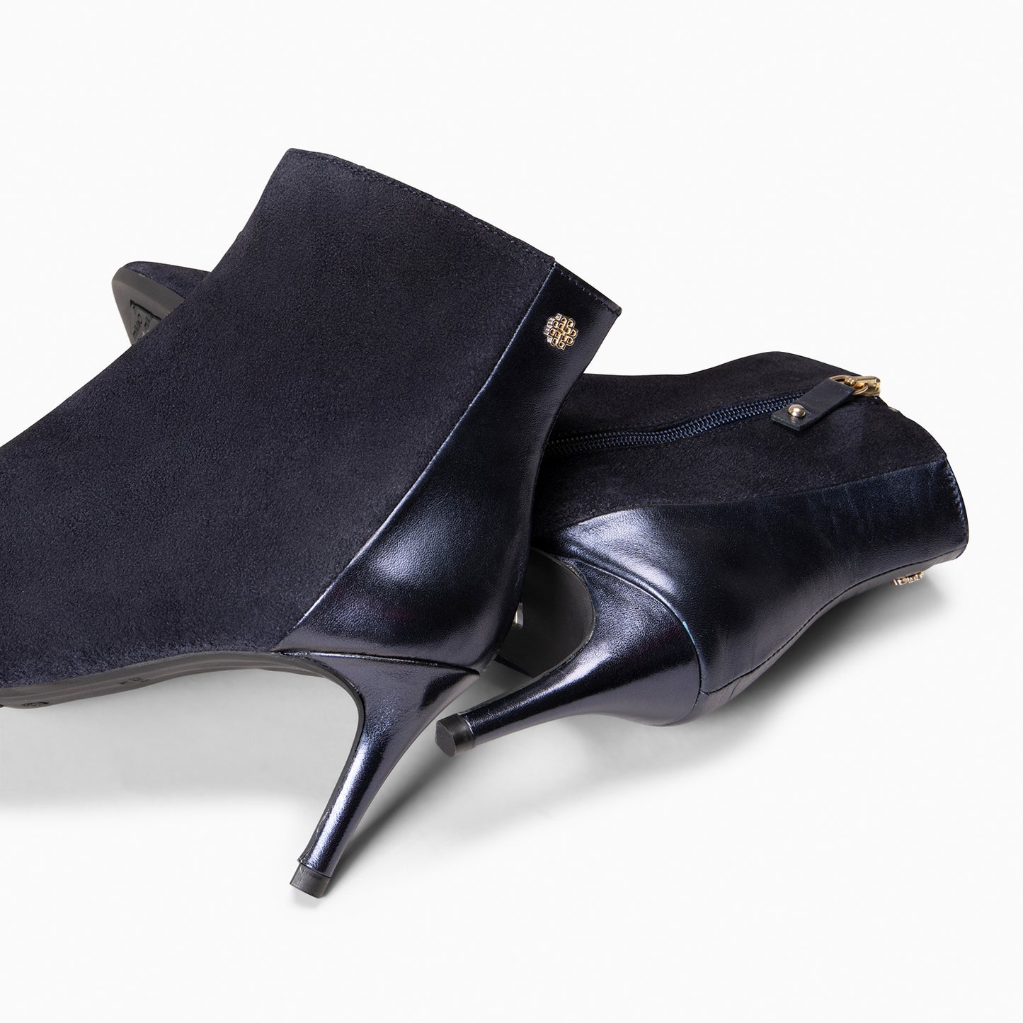 NIGHT - Botines elegantes de tacón fino MARINO