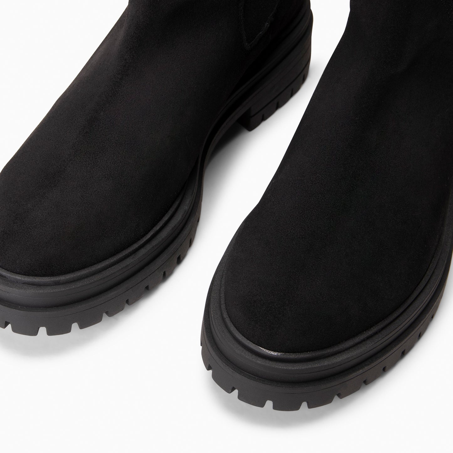 MARTE - Botines Chelsea con suela track NEGRO