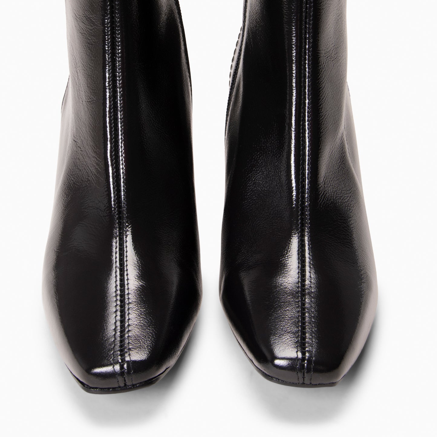 LIPPA - Botines de tacón alto de charol NEGRO