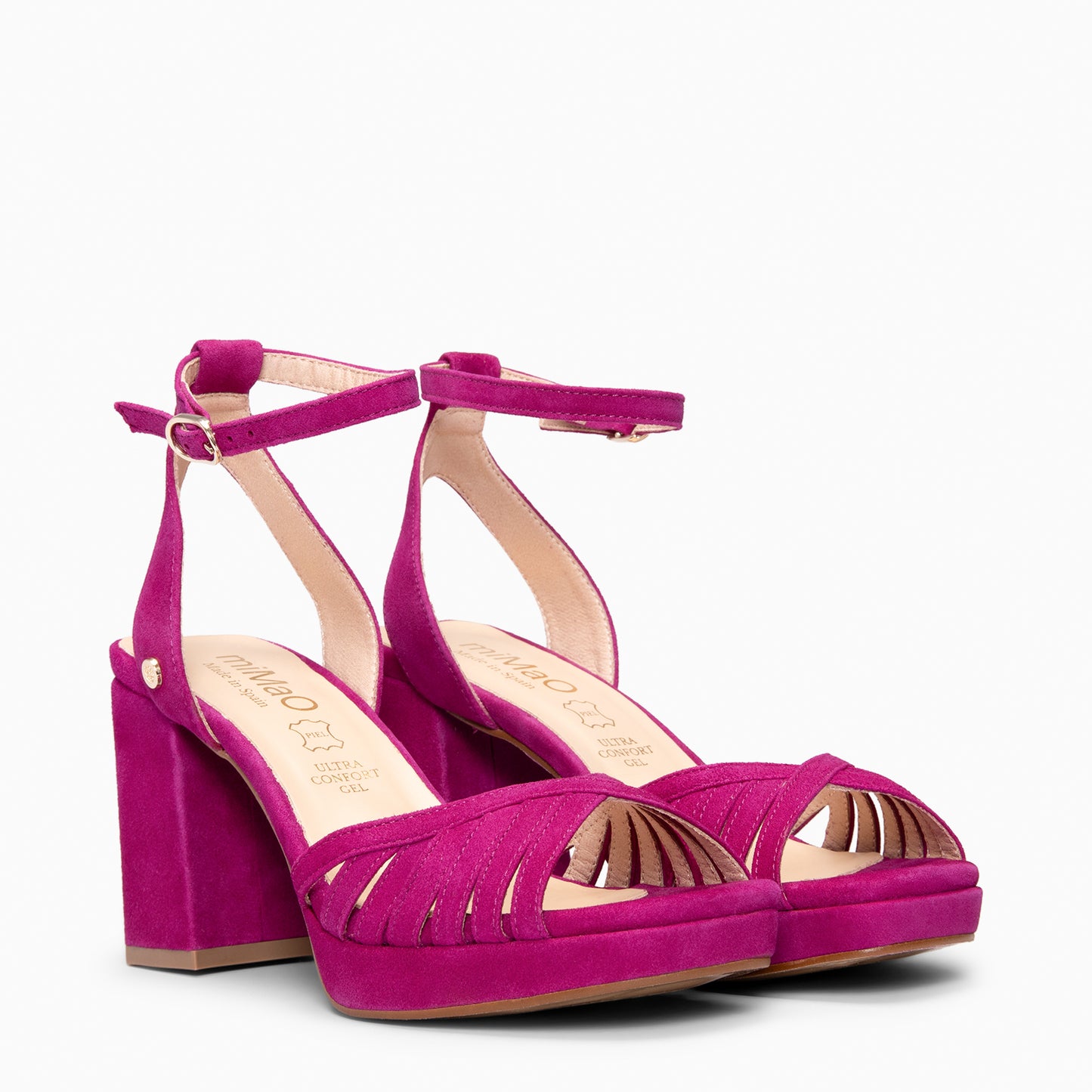 CRISTEL - SANDALIAS ELEGANTES DE TACÓN DE VESTIR BUGANVILLA