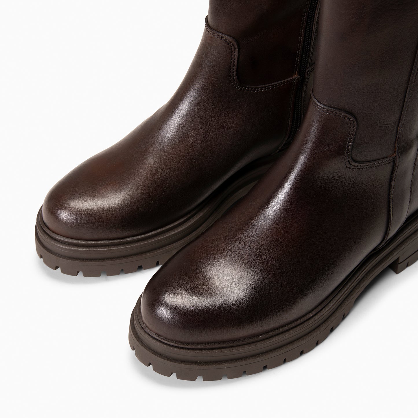 VENUS - Botines de caña alta  MARRON