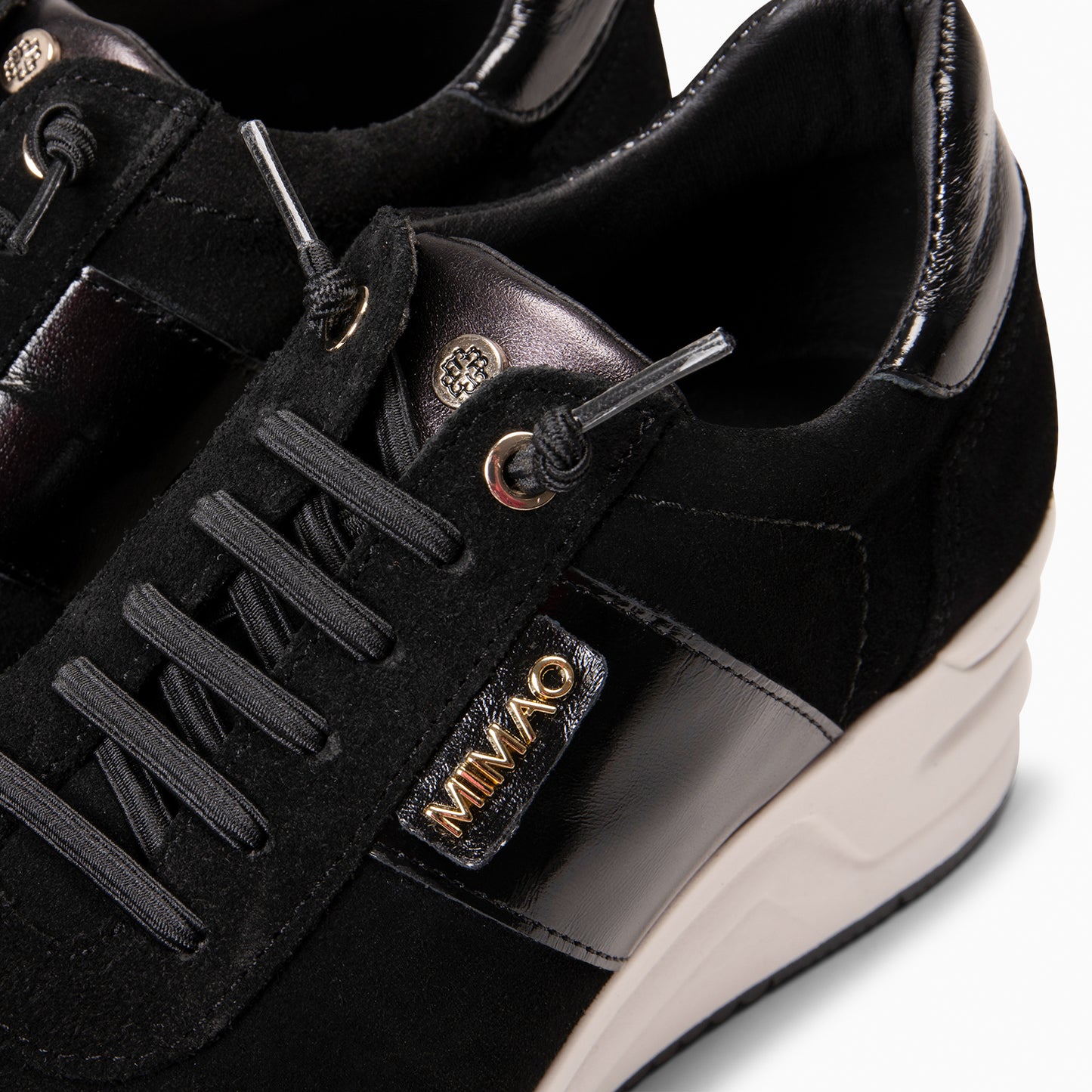 PAU - Zapatillas con cuña NEGRO