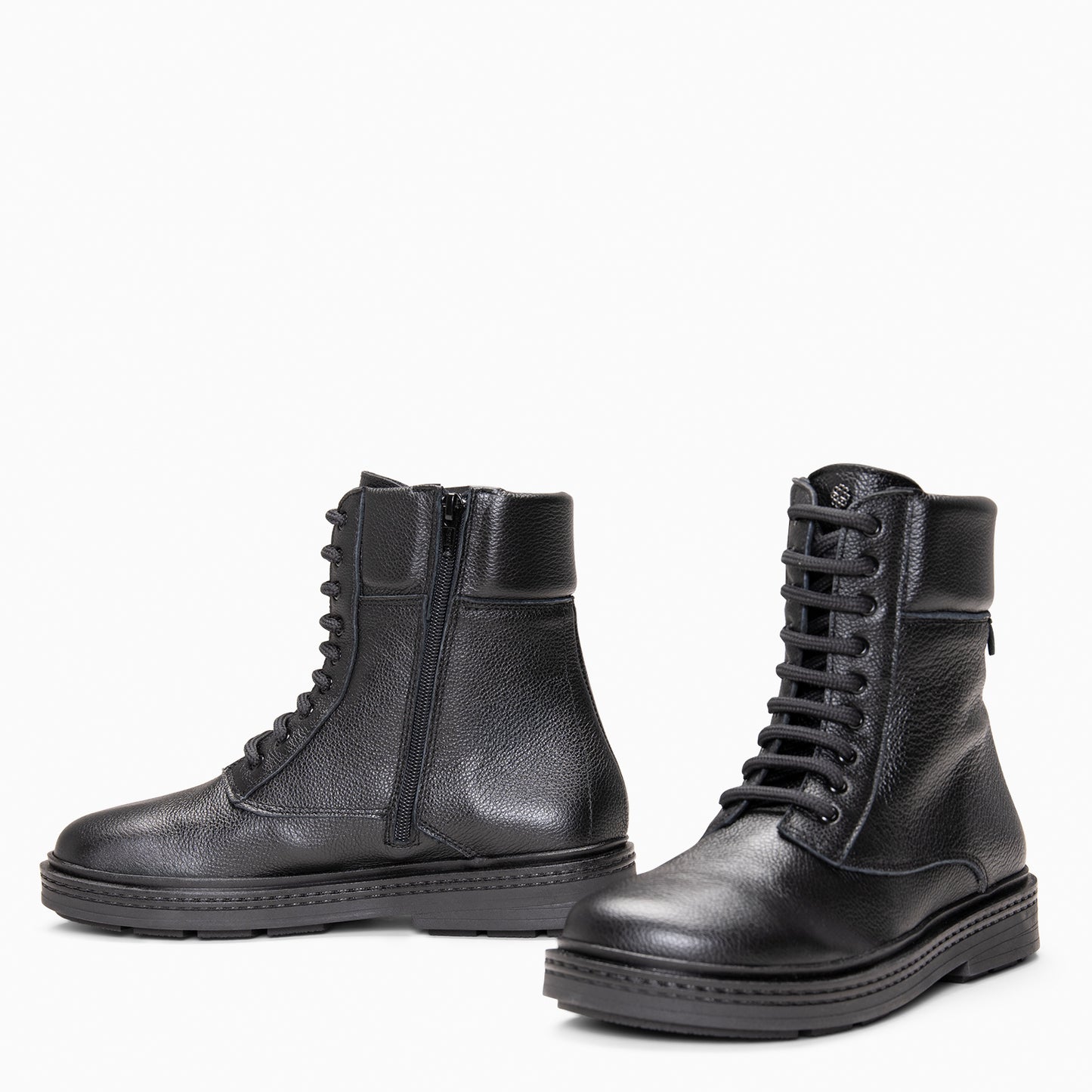 ALFA - Botines con cordones NEGRO