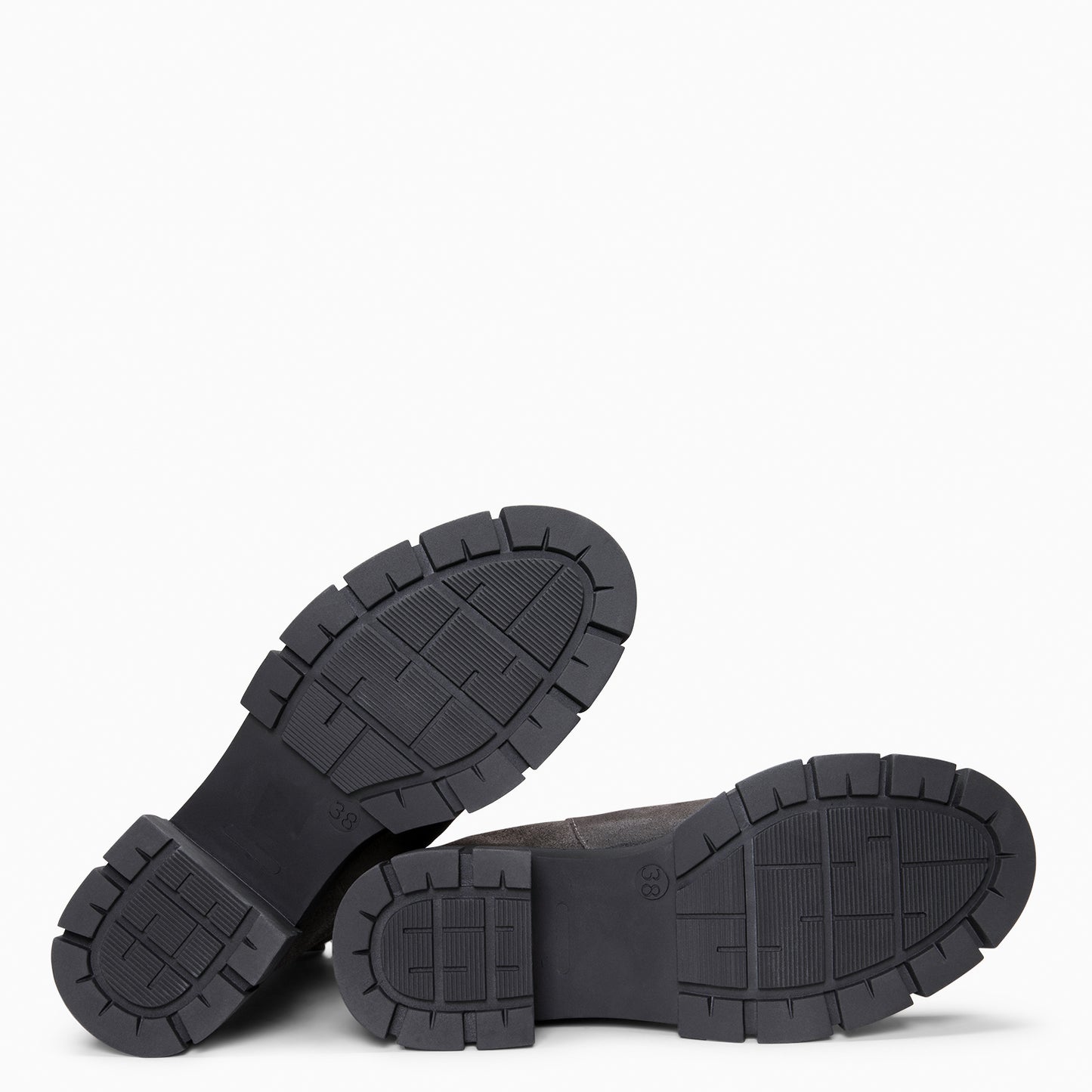 LUCIA - Botines Chelsea con plataforma GRIS