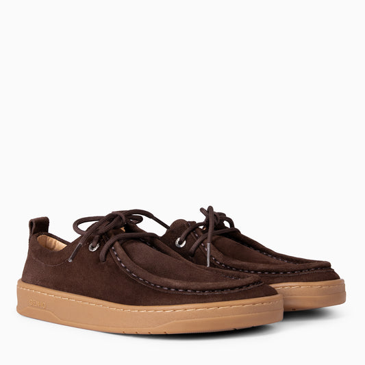 NIMBO - Mocasines de cordones Baresoft MARRON