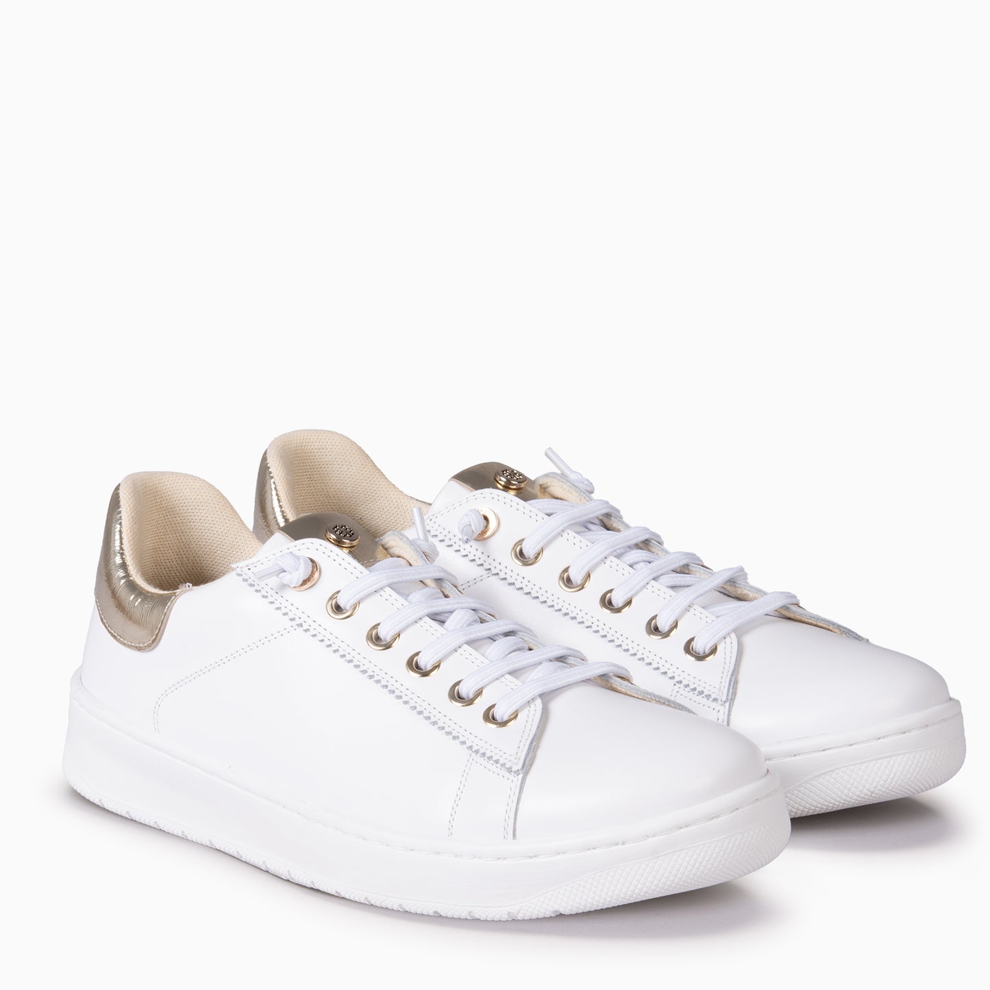 NANTES - Zapatillas Elegantes BLANCO ORO