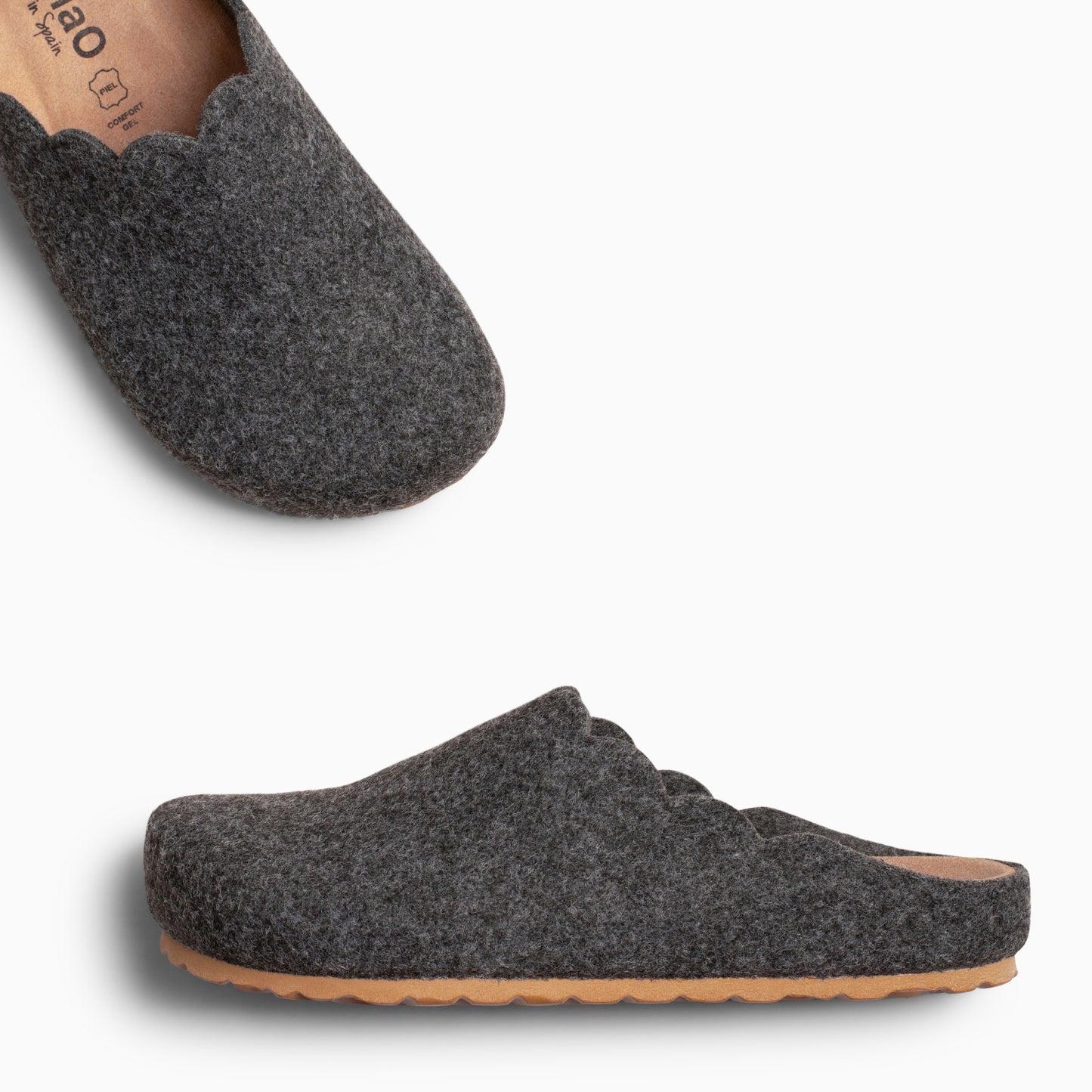 SWEET HOME - Zapatillas de estar por casa de mujer  GRIS OSCURO