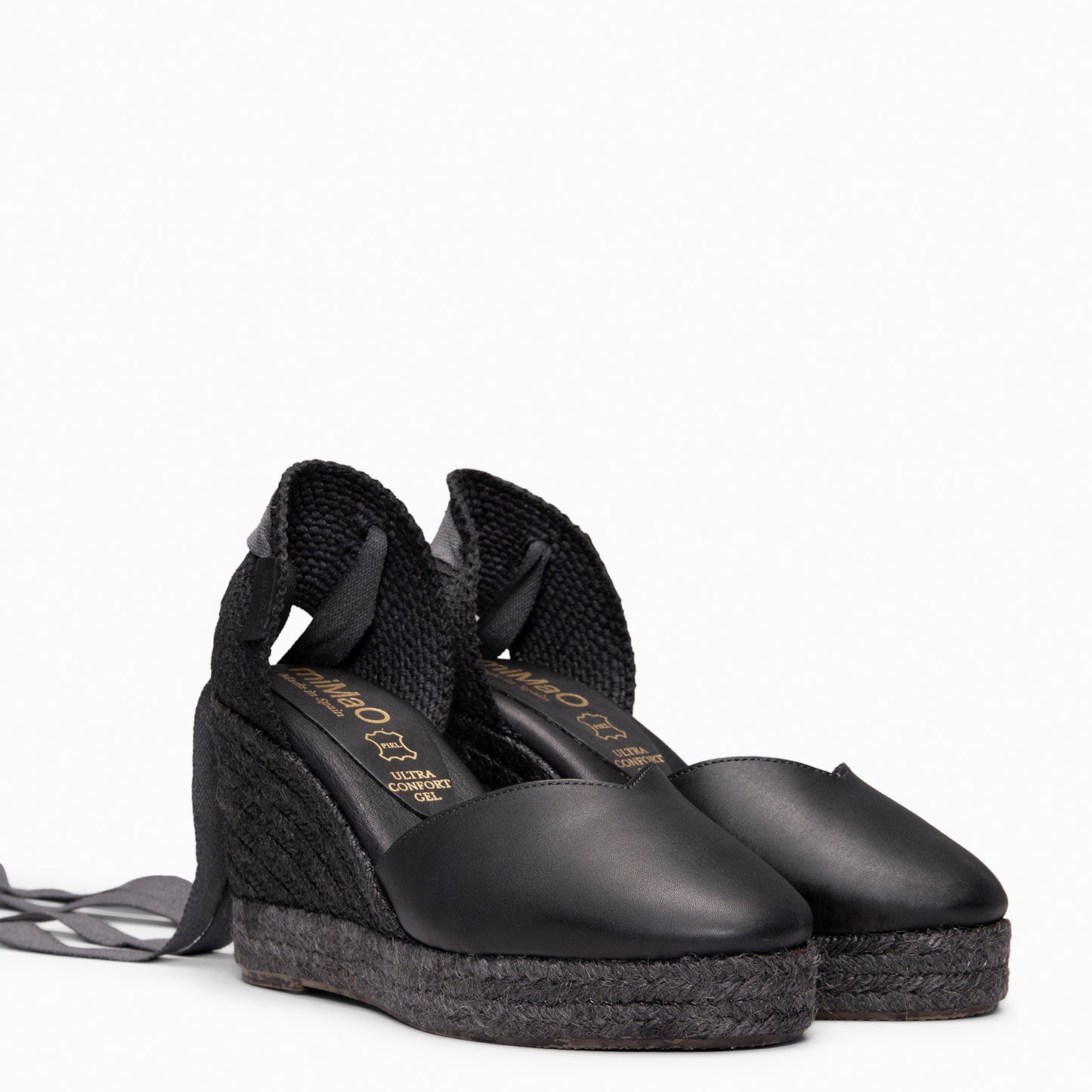 TALAIA - Cuñas de esparto con tintado natural NEGRO