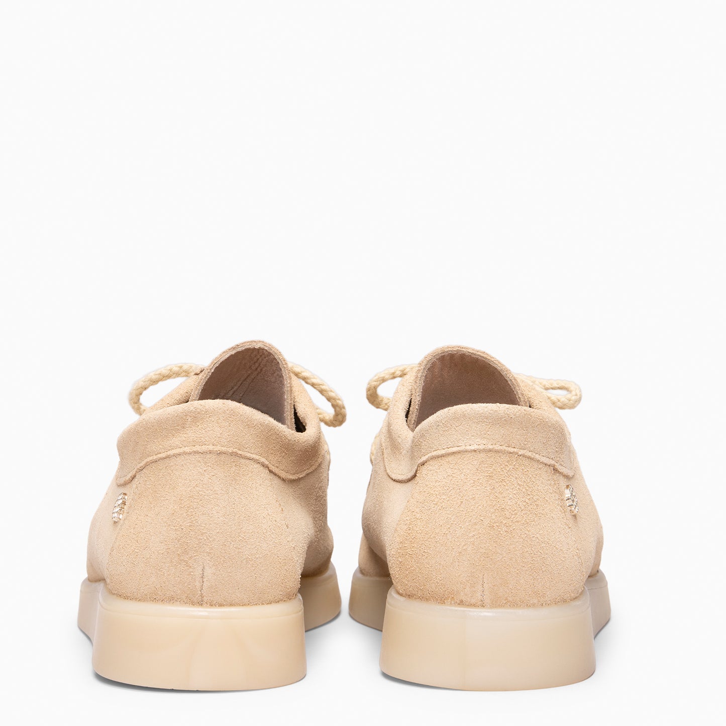 TUPI - Mocasines con cordones de serraje BEIGE