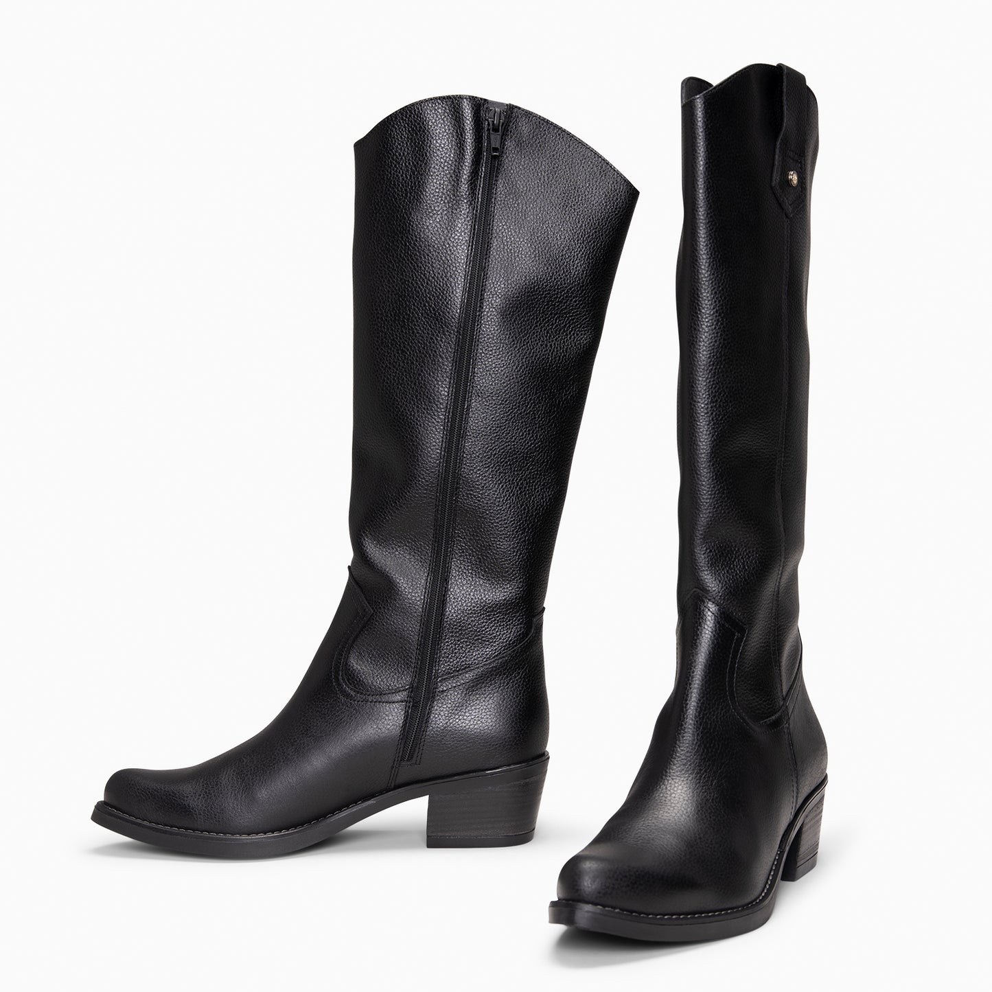 VALLEY - Botas altas de tacón NEGRO