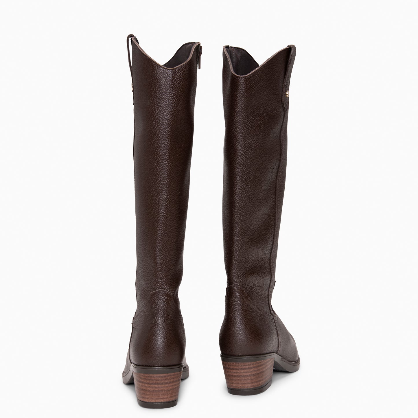 VALLEY - Botas altas de tacón MARRON