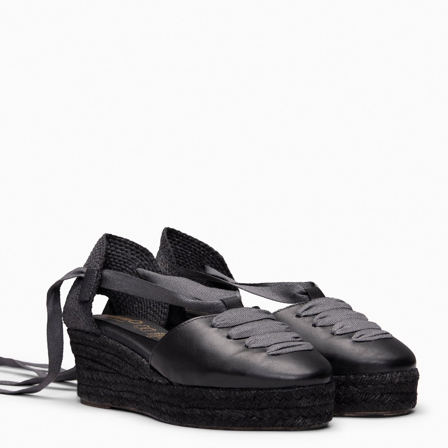 NOJA - Cuñas de esparto con tintado natural NEGRO