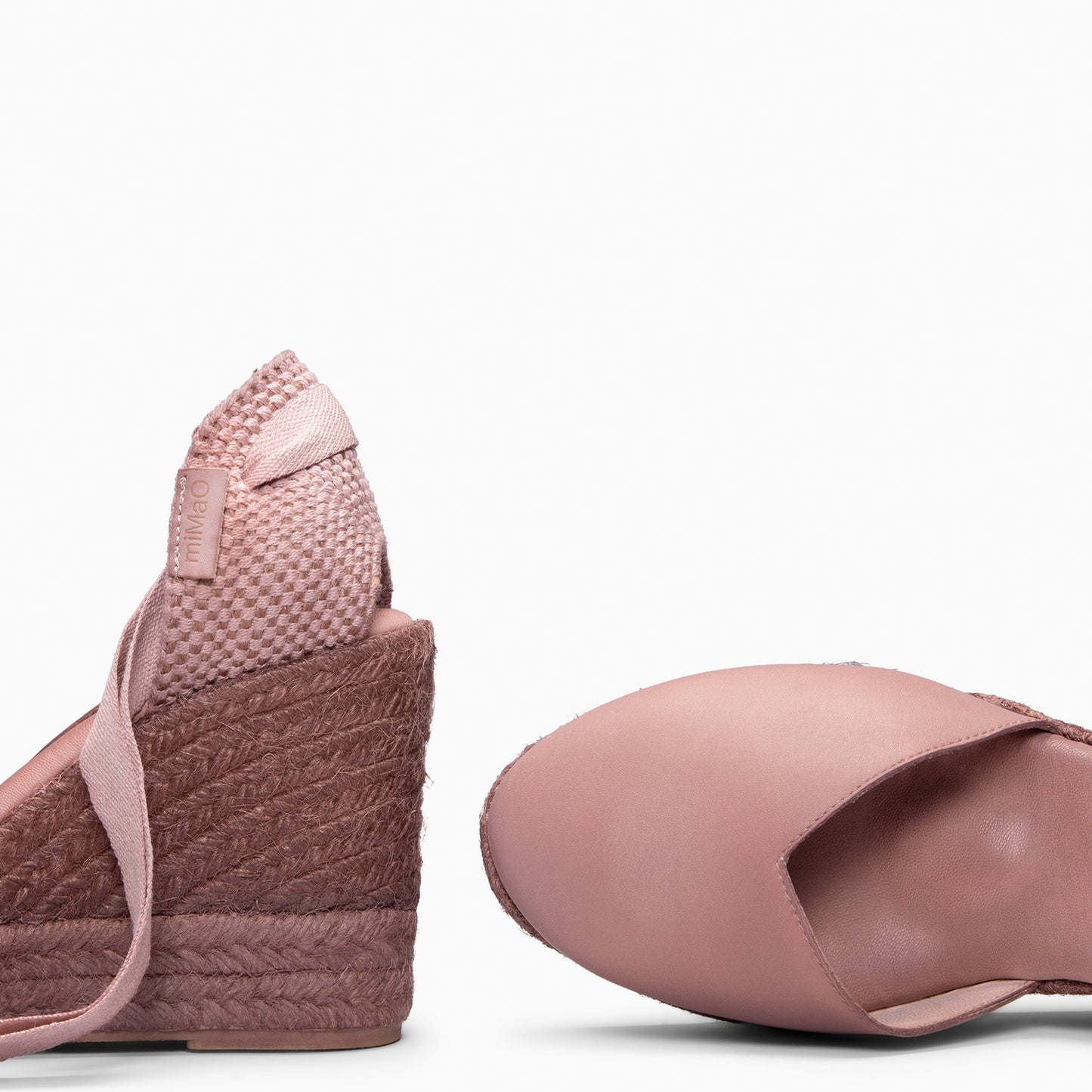 TALAIA - Cuñas de esparto con tintado natural NUDE