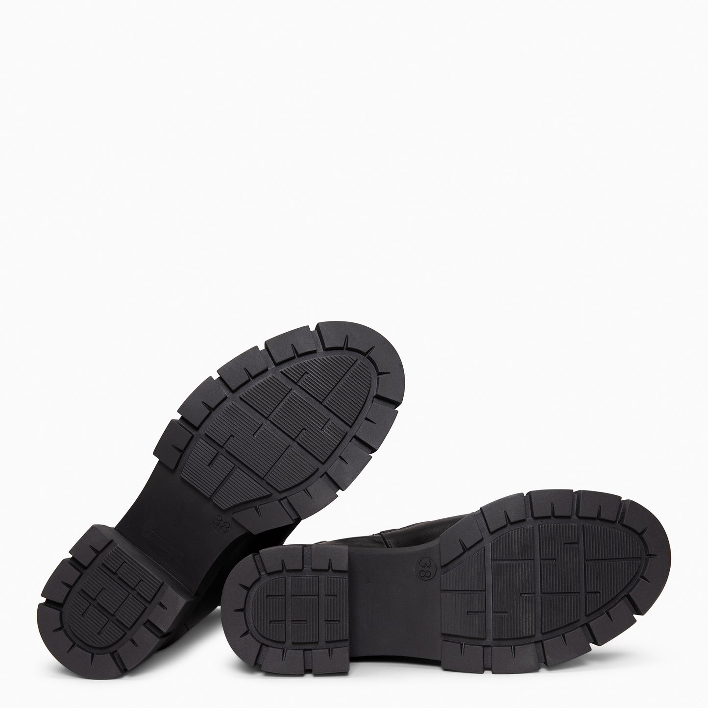 LUCIA - Botines Chelsea con plataforma NEGRO