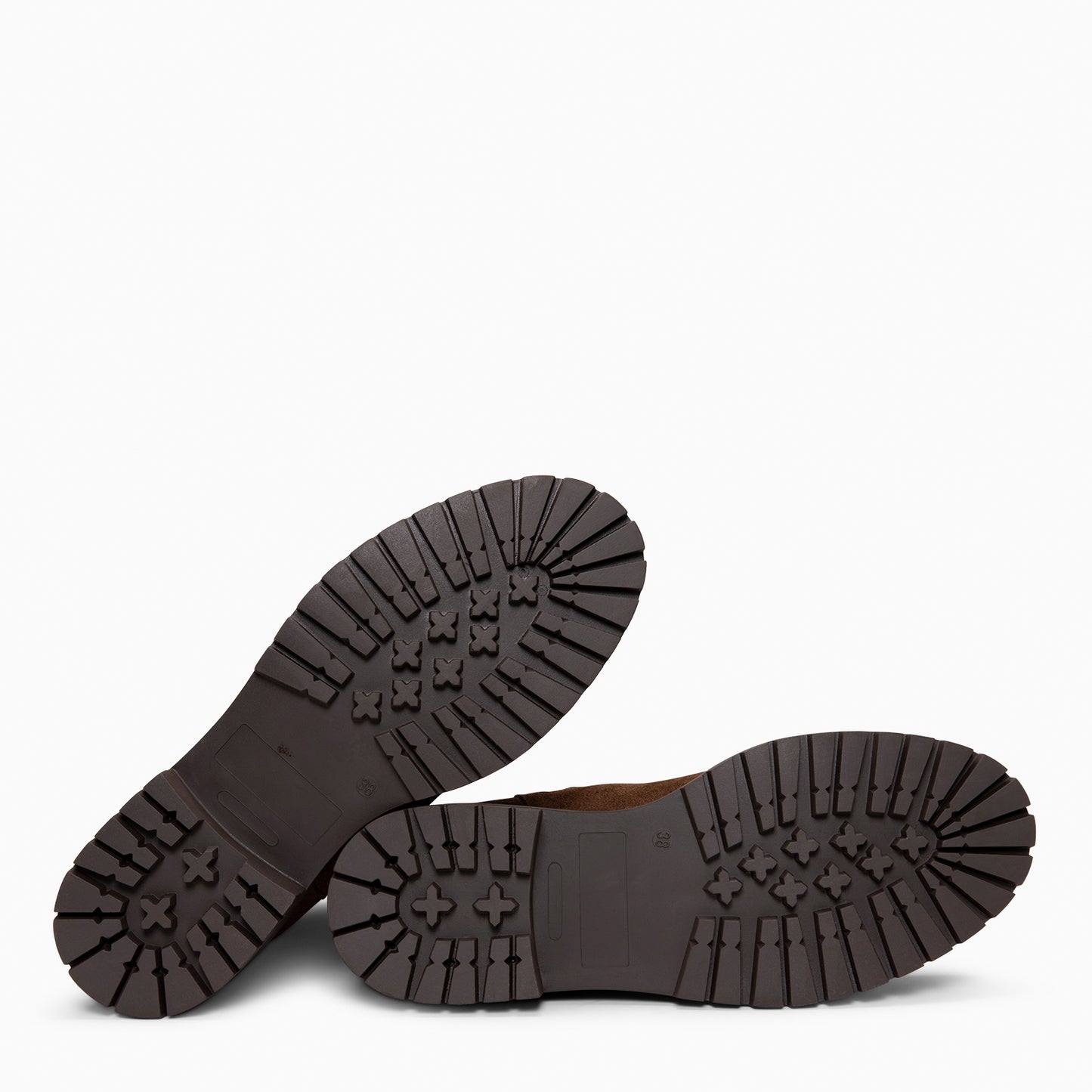 MARTE - Botines Chelsea con suela track MARRON