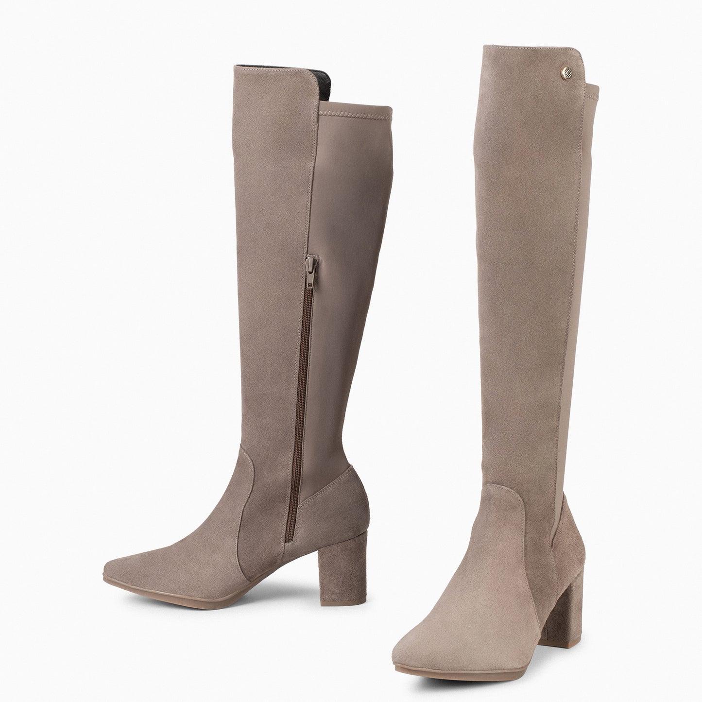 SUNSET - Bottines élastiques taupe