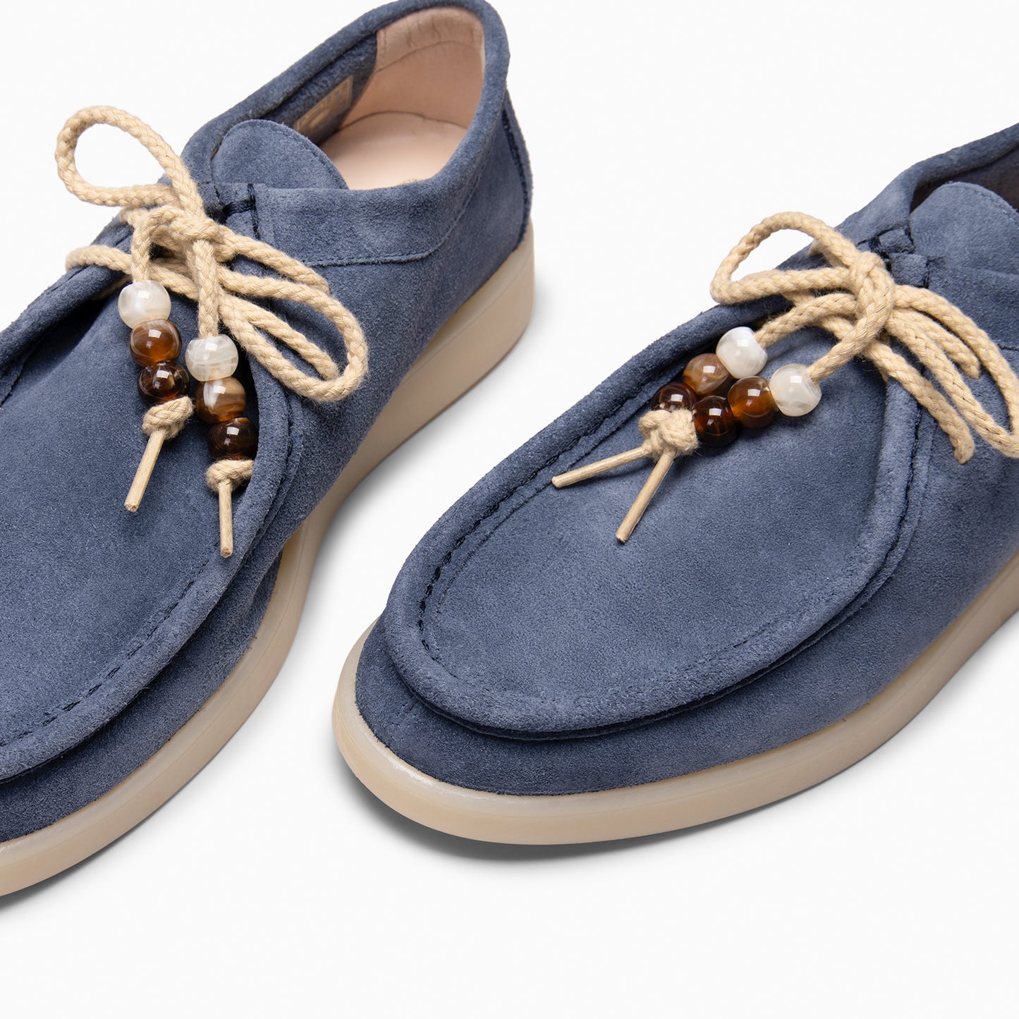 TUPI - Mocasines con cordones de serraje JEANS