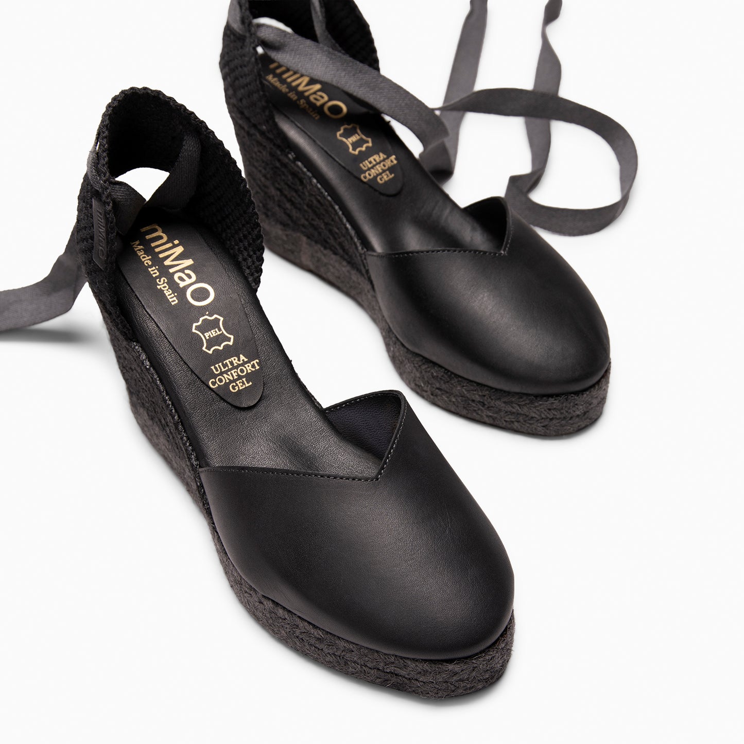 TALAIA - Cuñas de esparto con tintado natural NEGRO